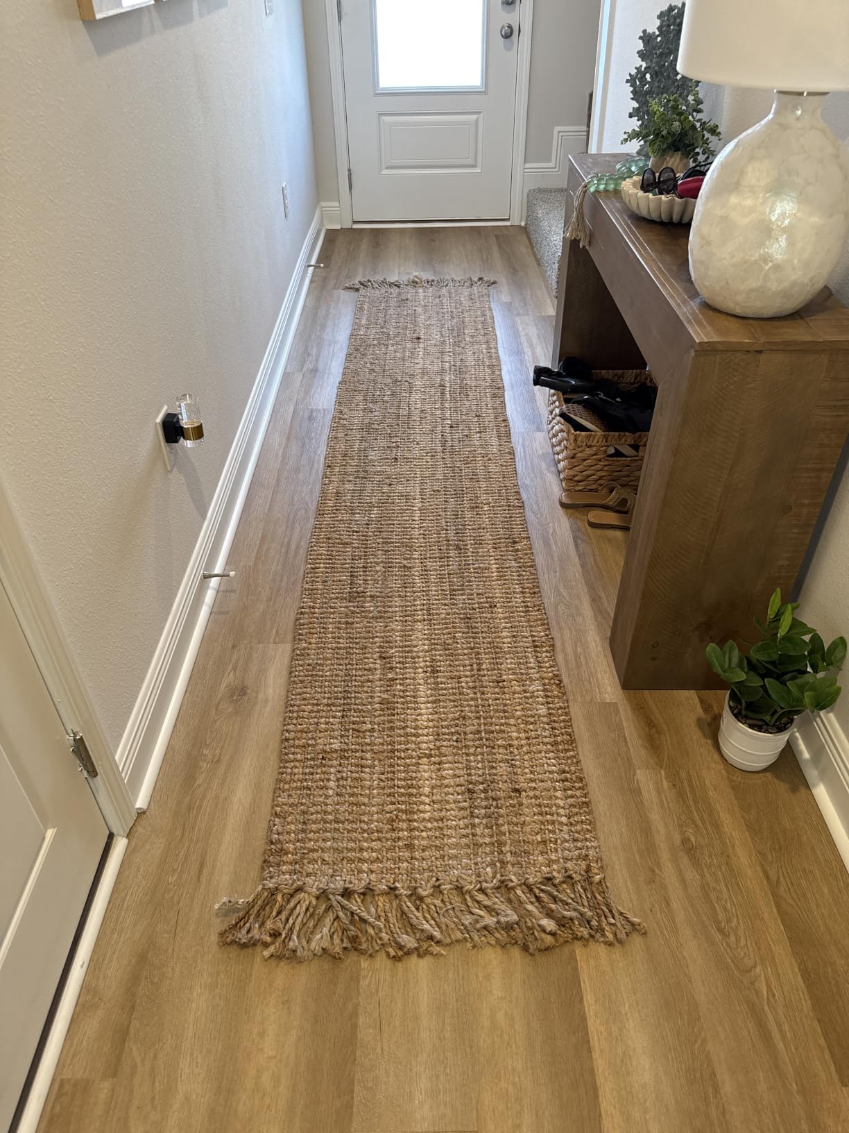 JONATHAN Y Handwoven Jute Fringe Natural Indoor Area Rug, 8x10, Pata, Bohemian, Rustic, Cottage, Easy-Cleaning for Living Room, Bedroom, Kitchen, Non-Shedding (NRF103A-8) customer photo 1