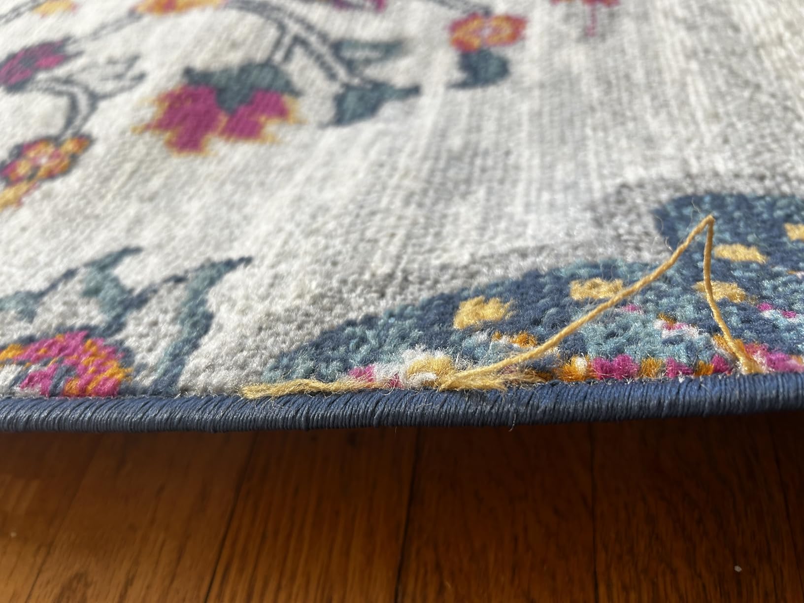 JONATHAN Y Boho Vintage Blue/Multi Indoor Area Rug, 8x10, Bohemian Flair Medallion, Floral Easy-Cleaning High Traffic for Living Room, Bedroom, Kitchen, Pet-Friendly, Non-Shedding (BMF106A-8) customer photo 2