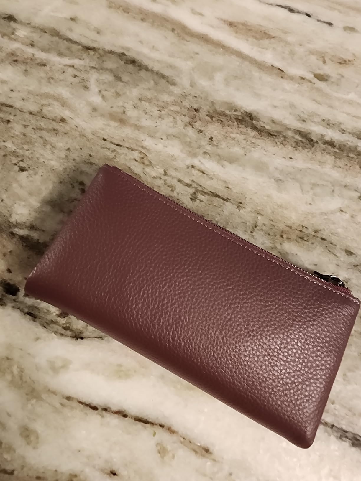 Women Soft Leather RFID Blocking Bifold Slim Wallets Ladies Credit Card Holder Double Zipper Pocket customer photo 1