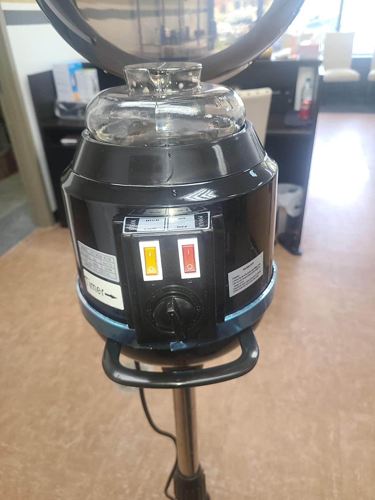 Artist hand Professional Hair Steamer for Deep Conditioning, Height-Adjustable Standing Hair Steamer with Timer, Hairdressing Care Hood Color Processor Beauty Salon Home customer photo 2