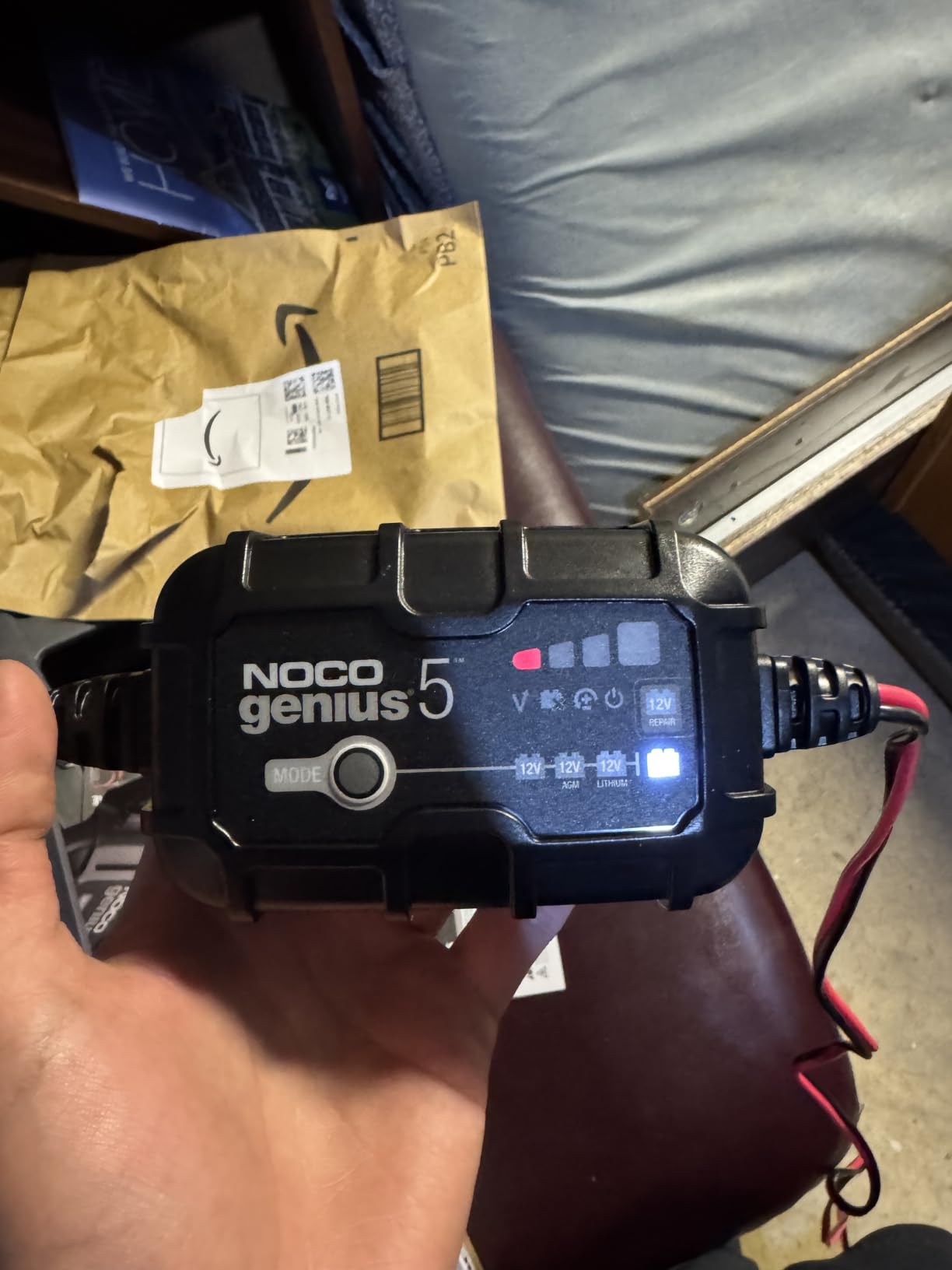 NOCO GENIUS5 5A 6/12V Smart Battery Charger, Trickle Charger & Maintainer - Overcharge Protection, Desulfator, Temperature Compensation, Force Mode customer photo 1