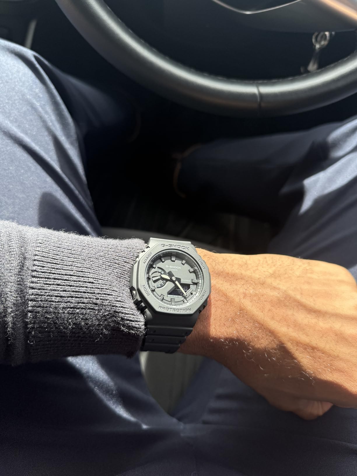 Casio Unisex's Quartz Watch GA-2100-1A1ER | Black Silicone Strap | Carbon Core Guard | Analog-Digital | 200M Water Resistant customer photo 2