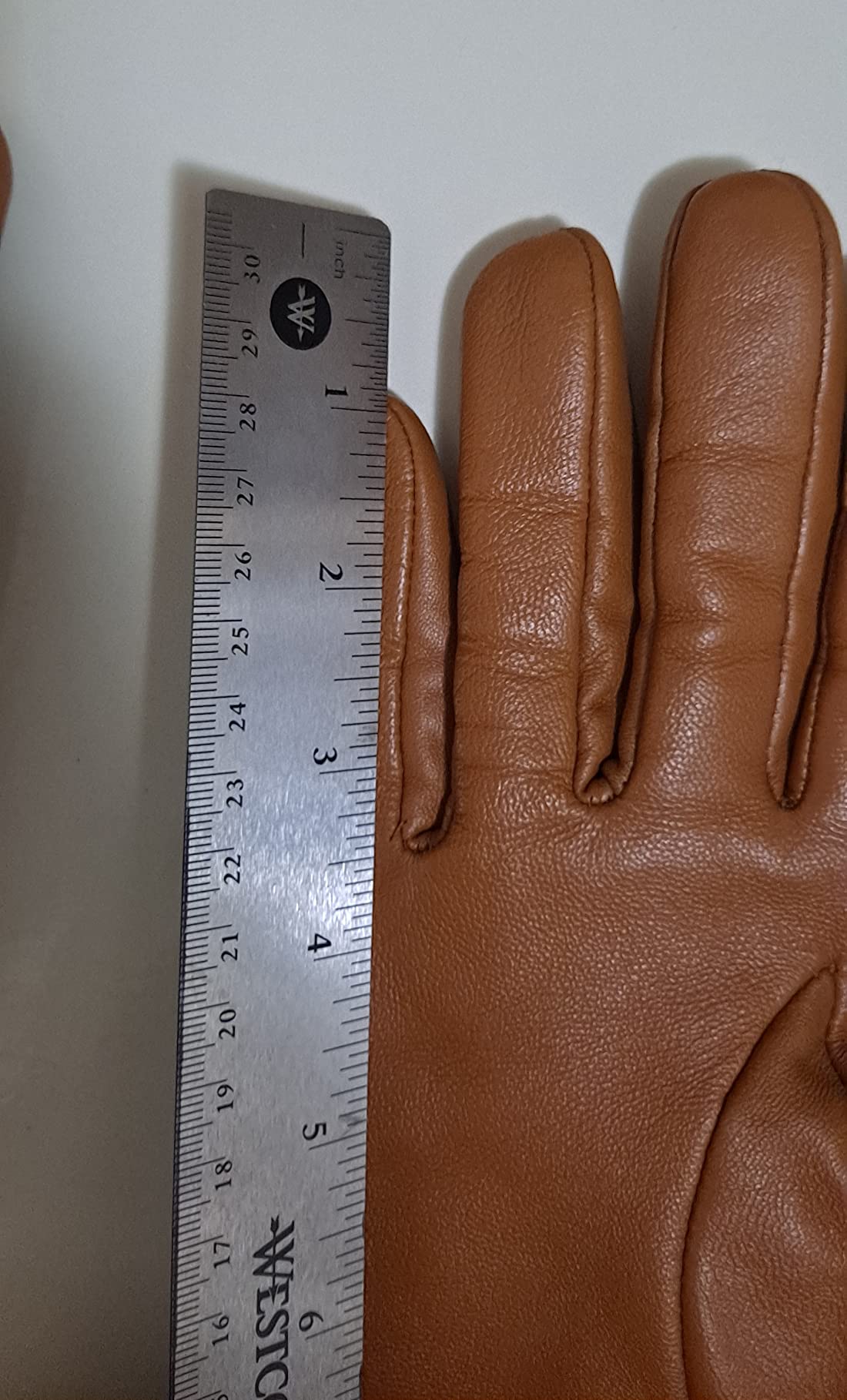 VIKIDEER Long Genuine Leather Gloves for Women Full Touchscreen Winter Warm Lined Elegant Type customer photo 1