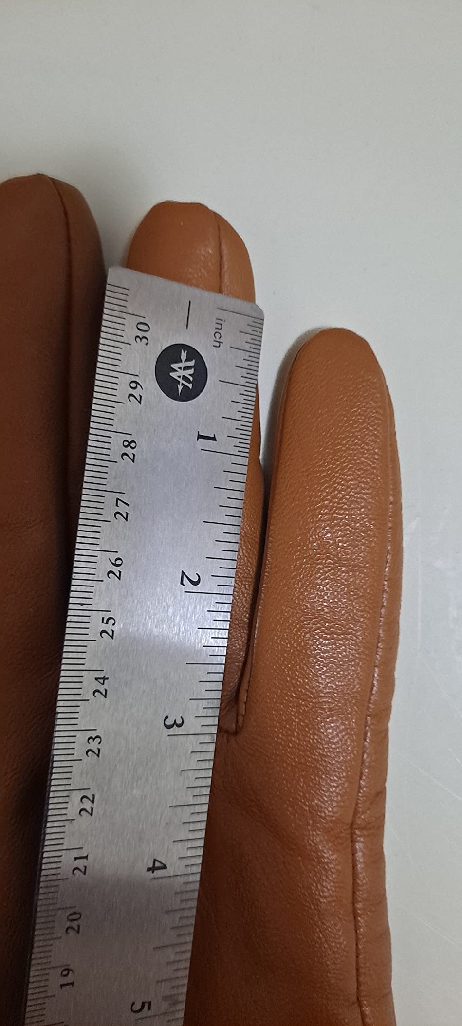 VIKIDEER Long Genuine Leather Gloves for Women Full Touchscreen Winter Warm Lined Elegant Type customer photo 2
