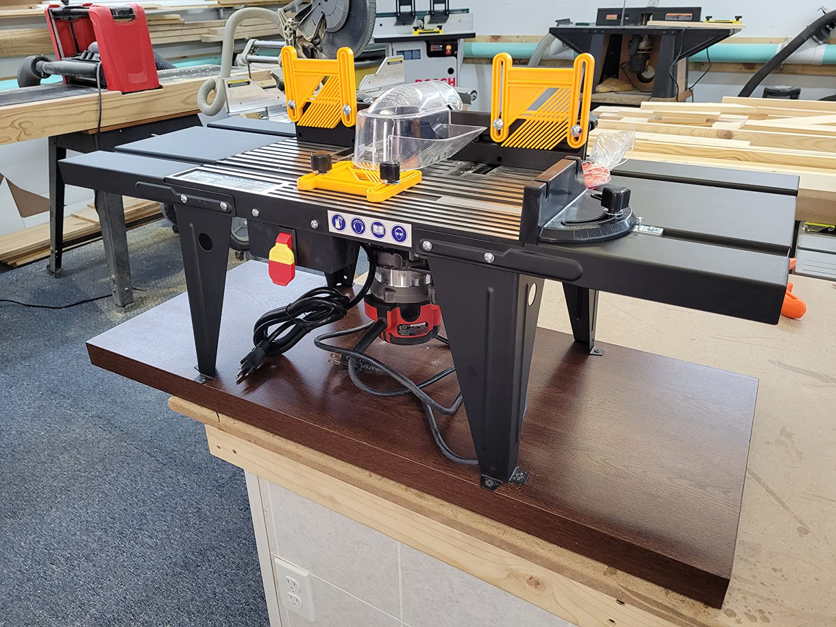 Leegol Electric Benchtop Router Table Wood Working Craftsman Tool (Router Table A) customer photo 2