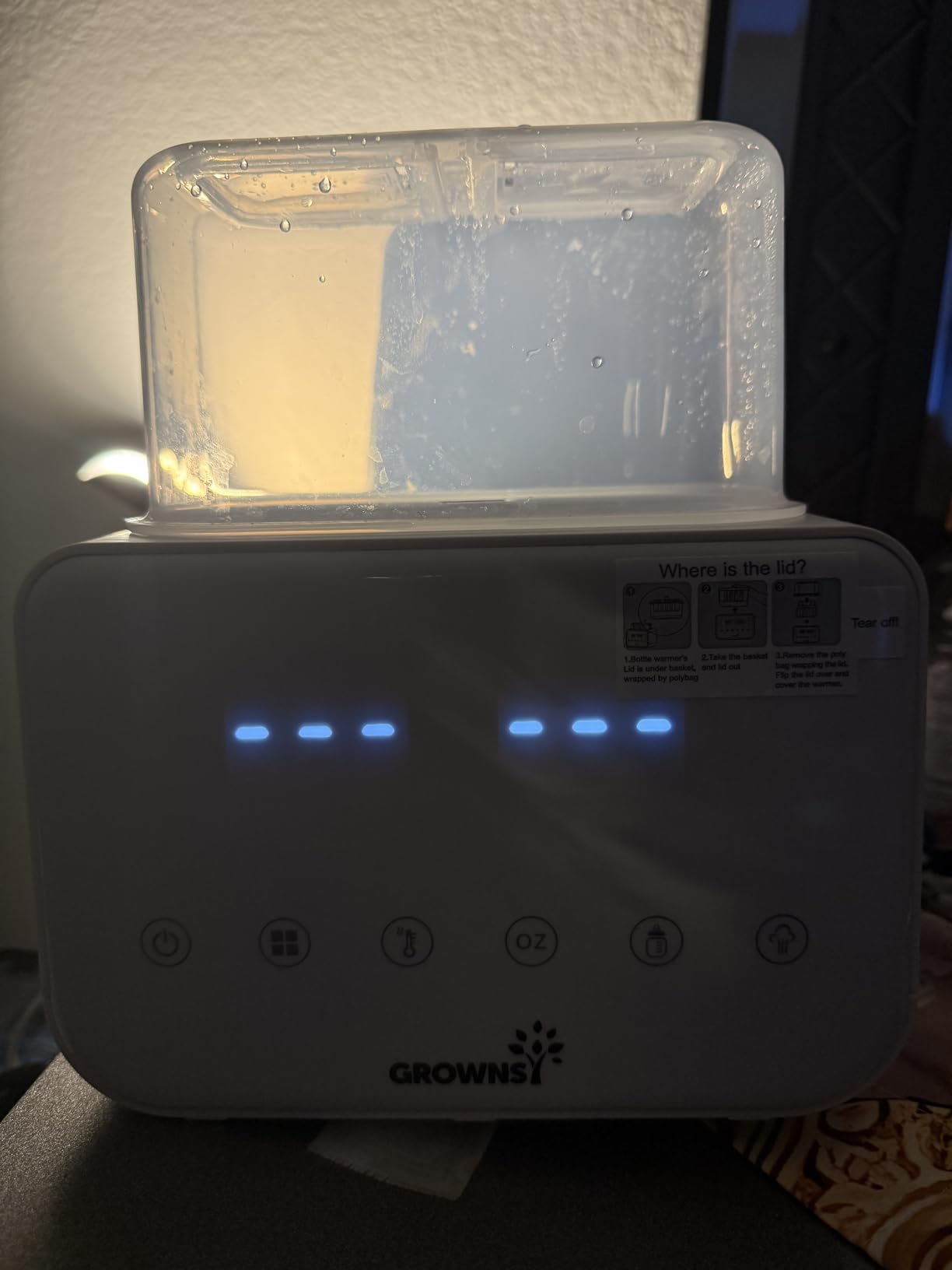 GROWNSY Fast Double Baby Bottle Warmer for Breastmilk & Formula, White | 8-in-1 Functions, Precise Temp Control, Timer, Defrost, Sterilize, Keep Warm, Baby Food Heating customer photo 1