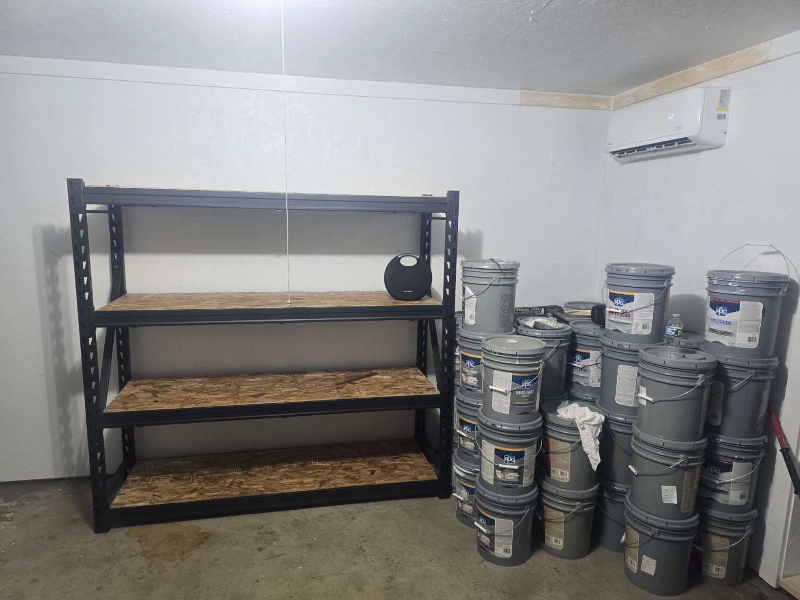 Ironton 4-Tier Industrial Steel Shelving Unit, 8,000-Pound Load Capacity, Garage Storage Rack, 77