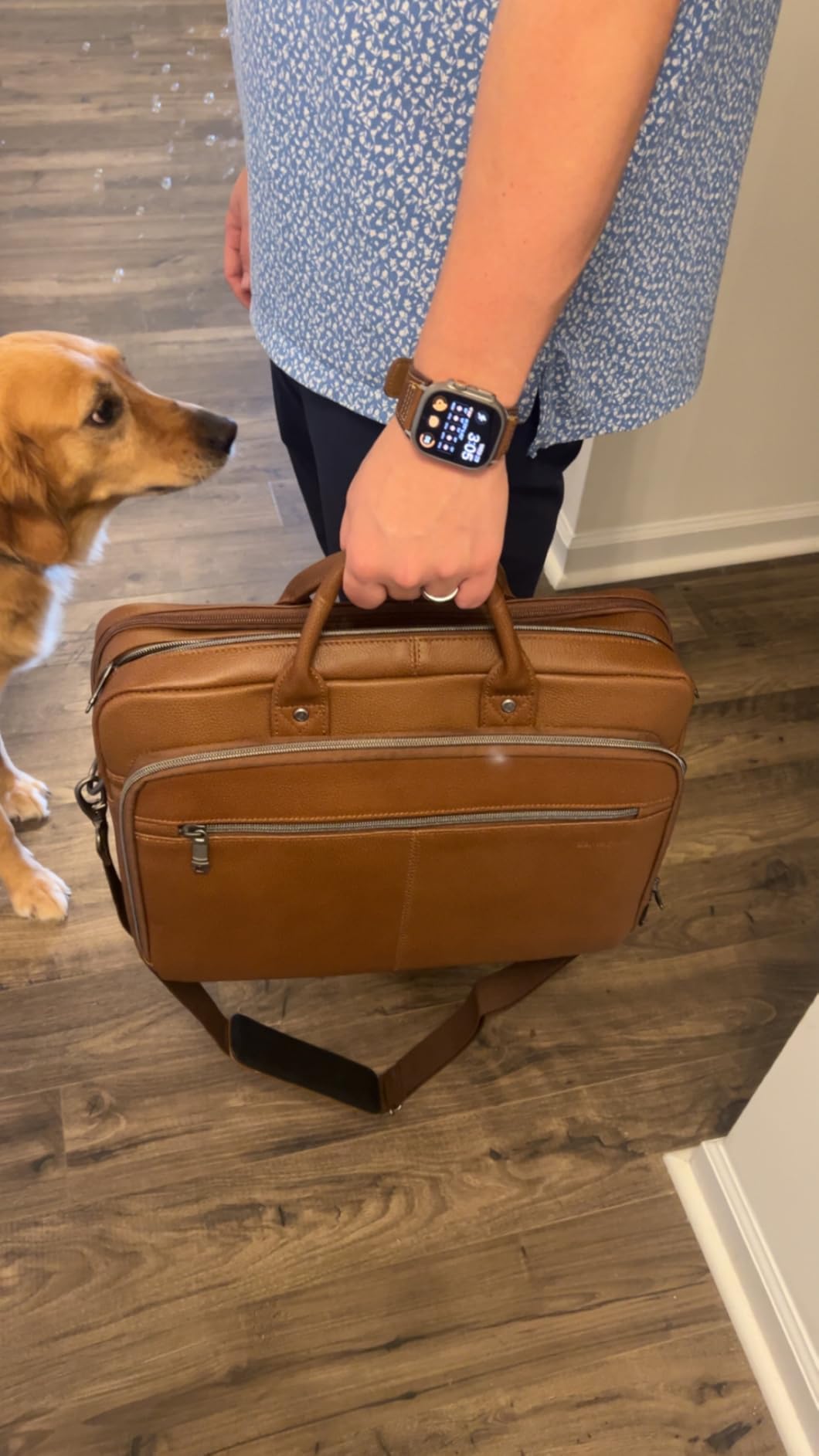 Samsonite Classic Leather Toploader Briefcase customer photo 2