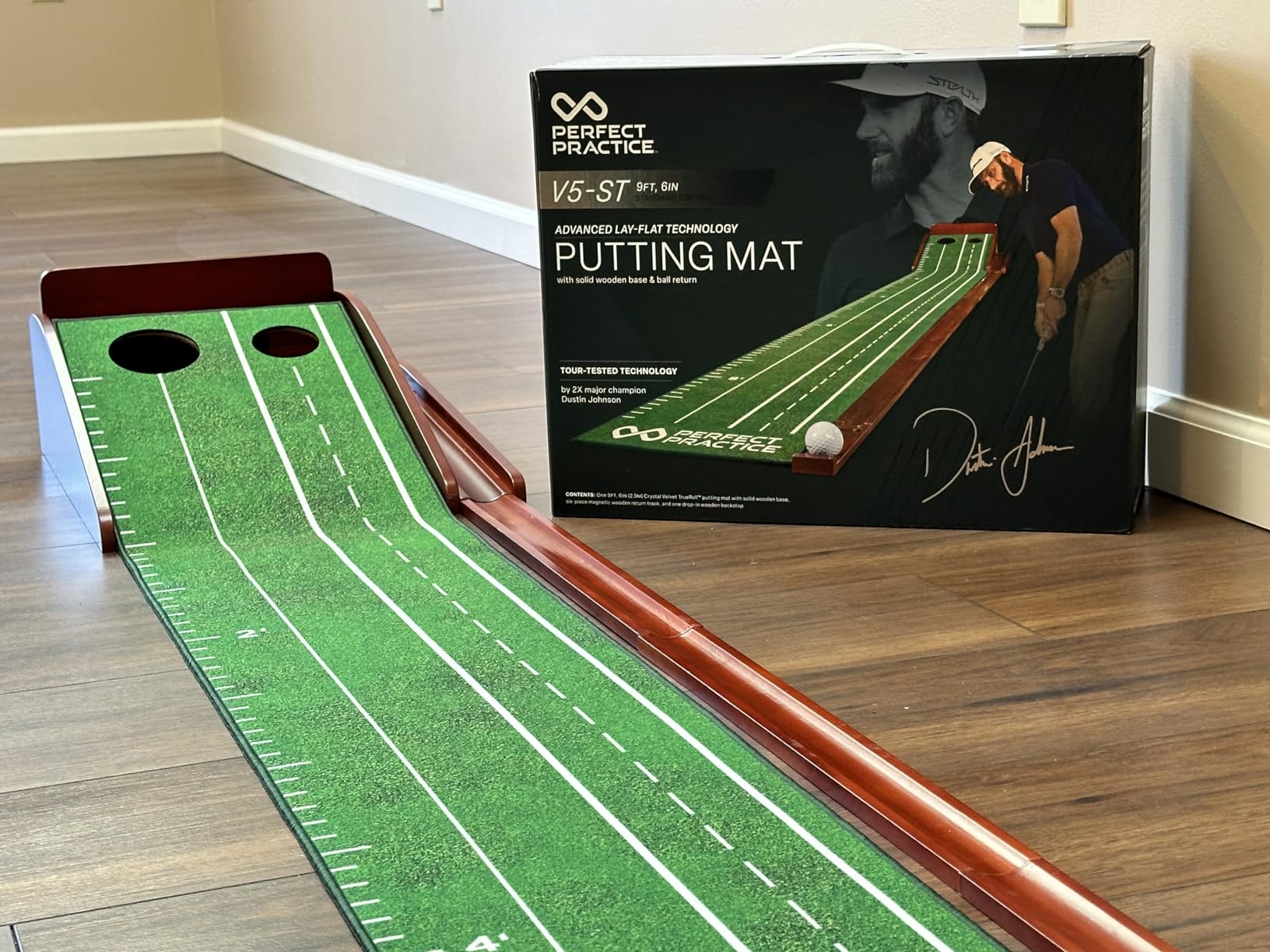 Perfect Practice Putting Mat & Golf Chipping Net - Indoor Golf Training Aid customer photo 2