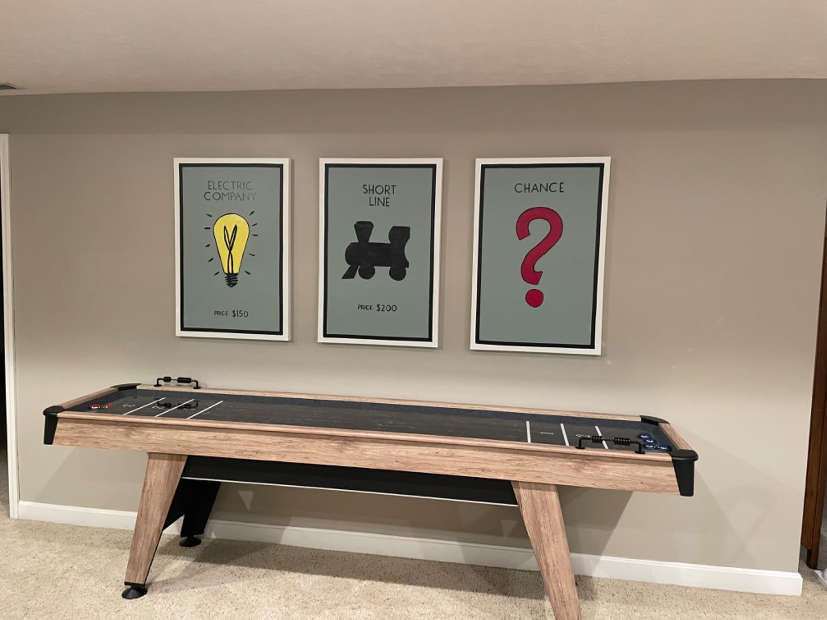 Barrington 9ft Shuffleboard Table with Scratch-Resistant Playfield and 8 Puck Set customer photo 2