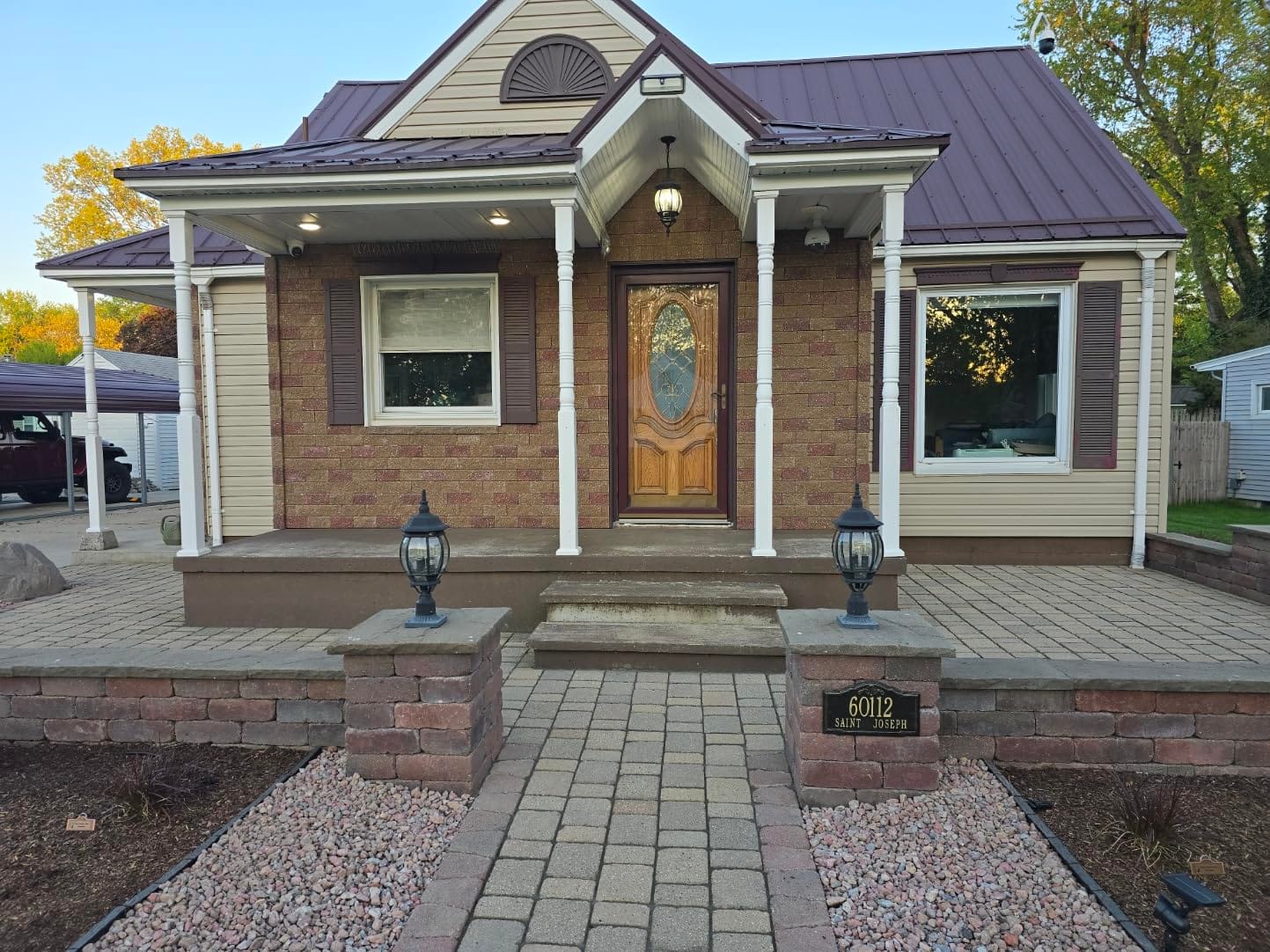 Whitehall Personalized Cast Metal Address Plaque - THE GATEWOOD Plaque. Made in the USA. Display your address and street name. customer photo 1