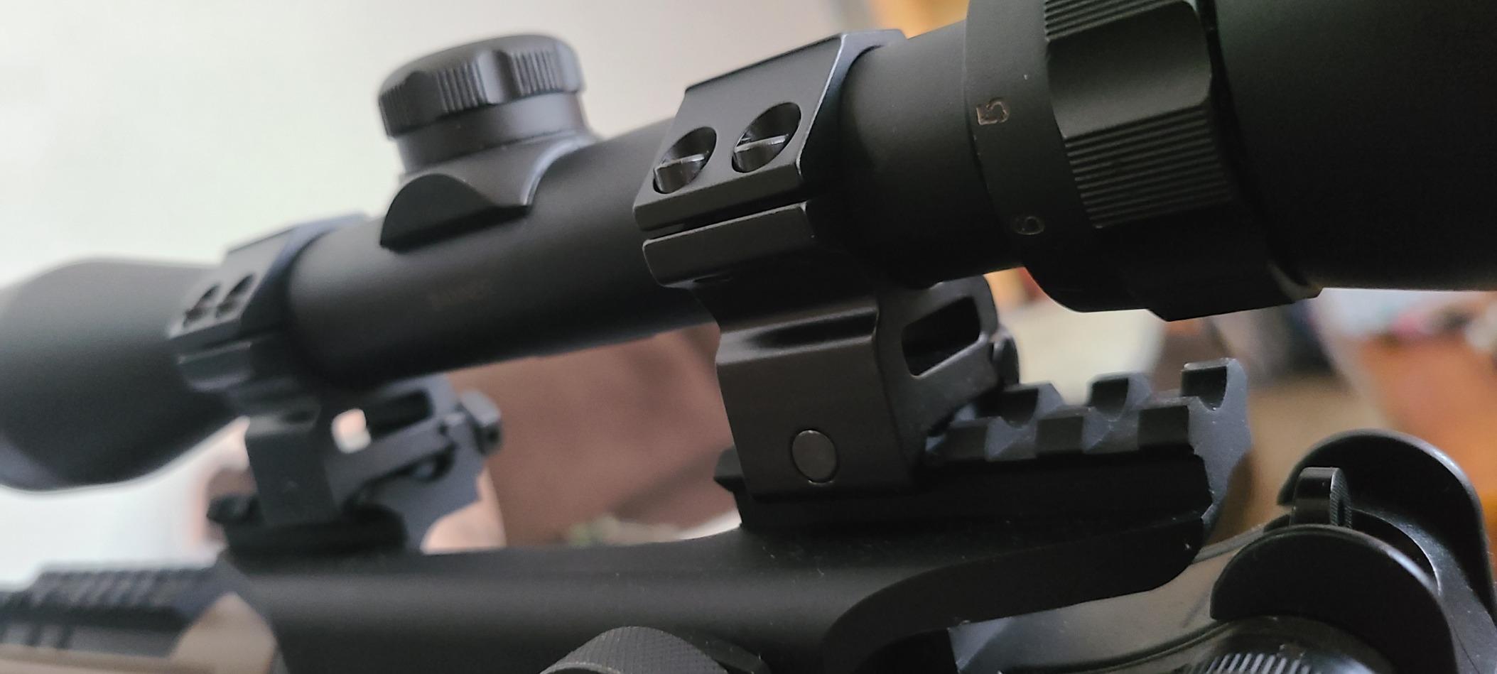 Modkin 1 Inch Scope Rings Set of 4, 2 Pieces High Profile Scope Mounts and 2 Pieces Medium Profile Scope Rings for Picatinny Rail customer photo 1