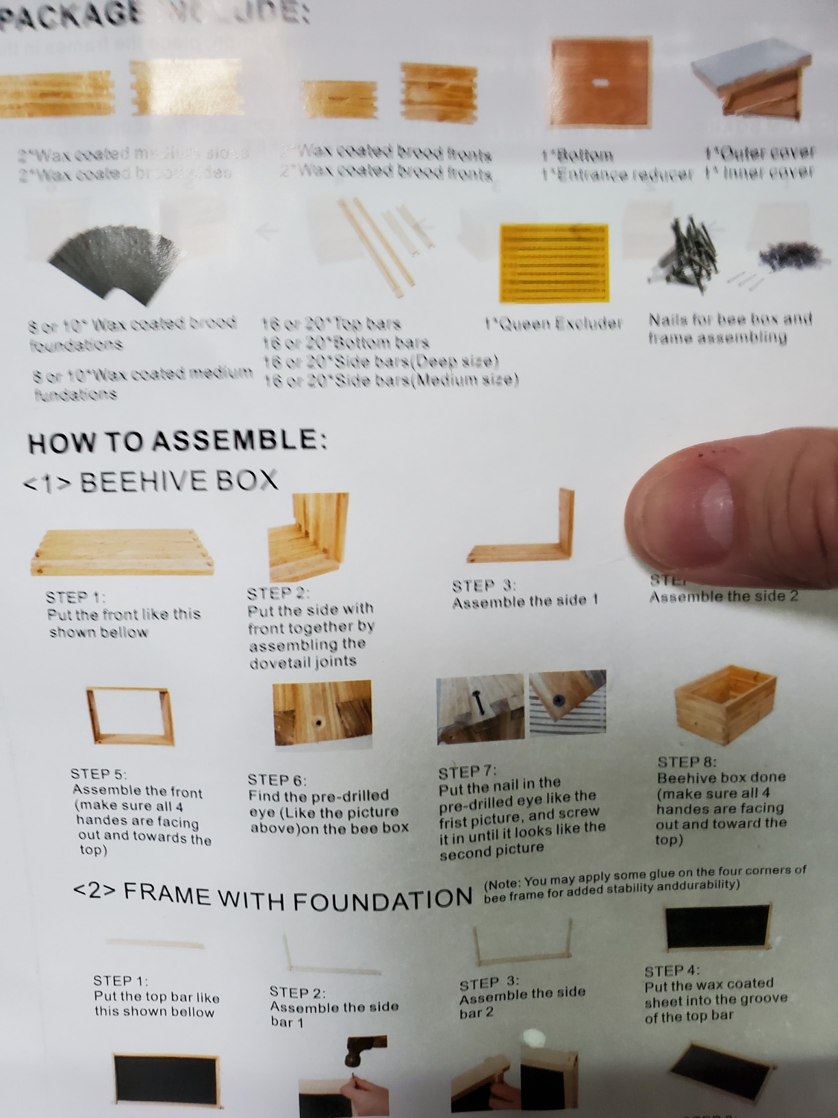 BeeCastle 10-Frames Complete Beehive Kit, 100% Beeswax Coated Bee Hive Includes Beehive Frames and Beeswax Coated Foundation Sheet (2 Layer) customer photo 1