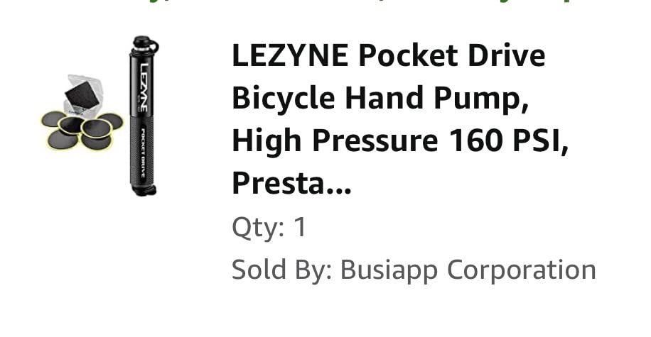 LEZYNE Pocket Drive HP Bike Hand Pump | 160 PSI High-Pressure Performance, CNC Aluminum Construction, ABS Flex Hose, Presta & Schrader Compatible customer photo 2