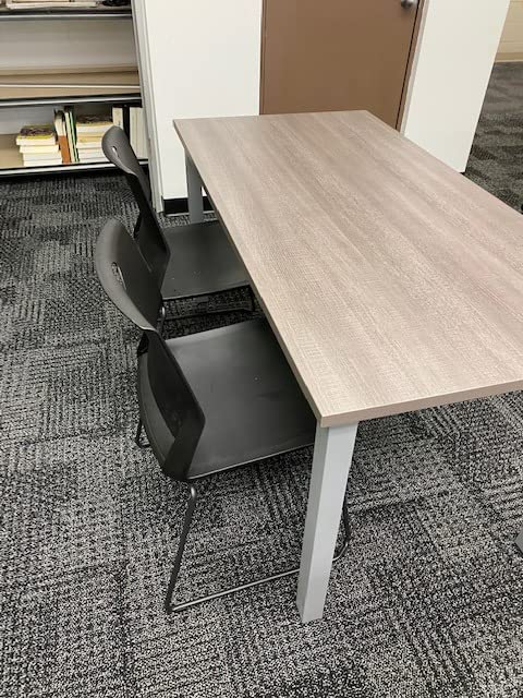 Sidanli Black Stacking Chairs Set of 4, Stackable Chairs for Waiting Room | breakroom chairs, church chair, seating for conference room, chairs for school, chairs for classroom, chairs for clinic customer photo 1