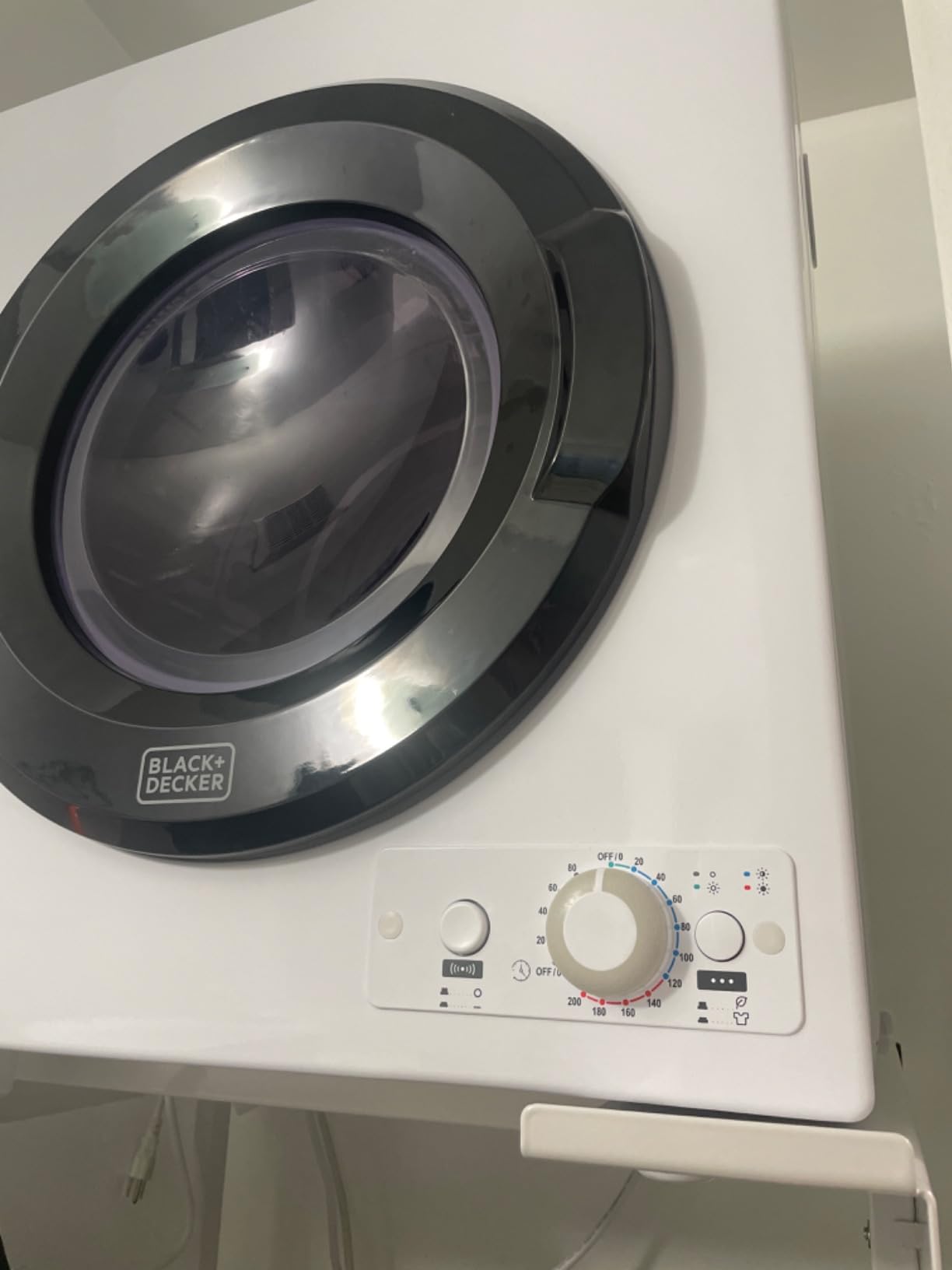 BLACK+DECKER 3.5 Cu. Ft. Portable Dryer, 13.2 lb. Capacity, 120V, BCED37 | Electric Dryer, 1500W 120V, Vented, Stainless Steel Drum, Portable Dryers for Laundry for Standard Wall Outlet customer photo 2