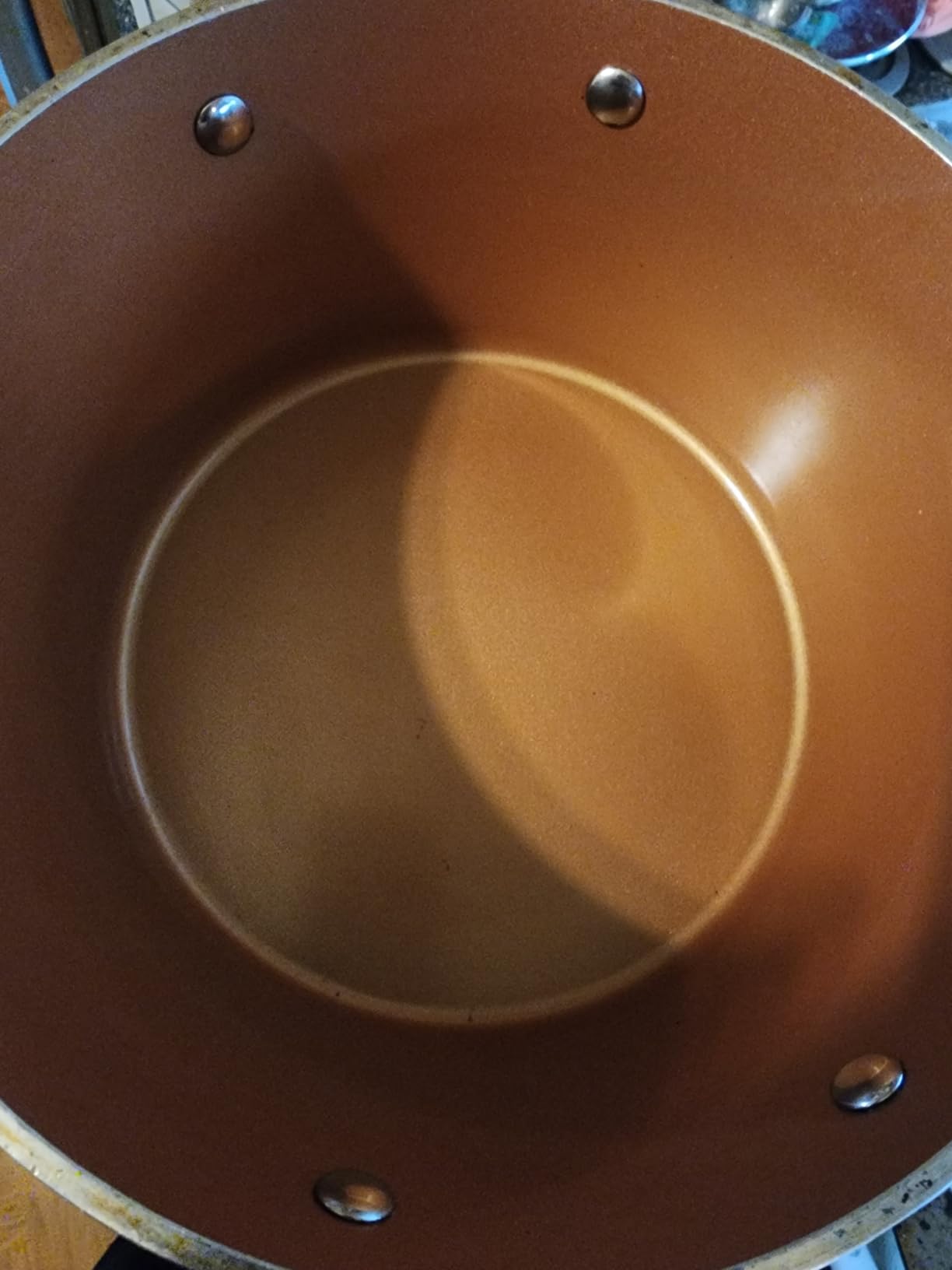 Gotham Steel Hammered 15Pc Pots and Pans Set Non Stick Ceramic Cookware Set | Full Bakeware Set and Steamer Included, Induction Compatible, Non Toxic PFOA/PFOS/PTFE Free, Oven and Dishwasher Safe, Copper customer photo 1