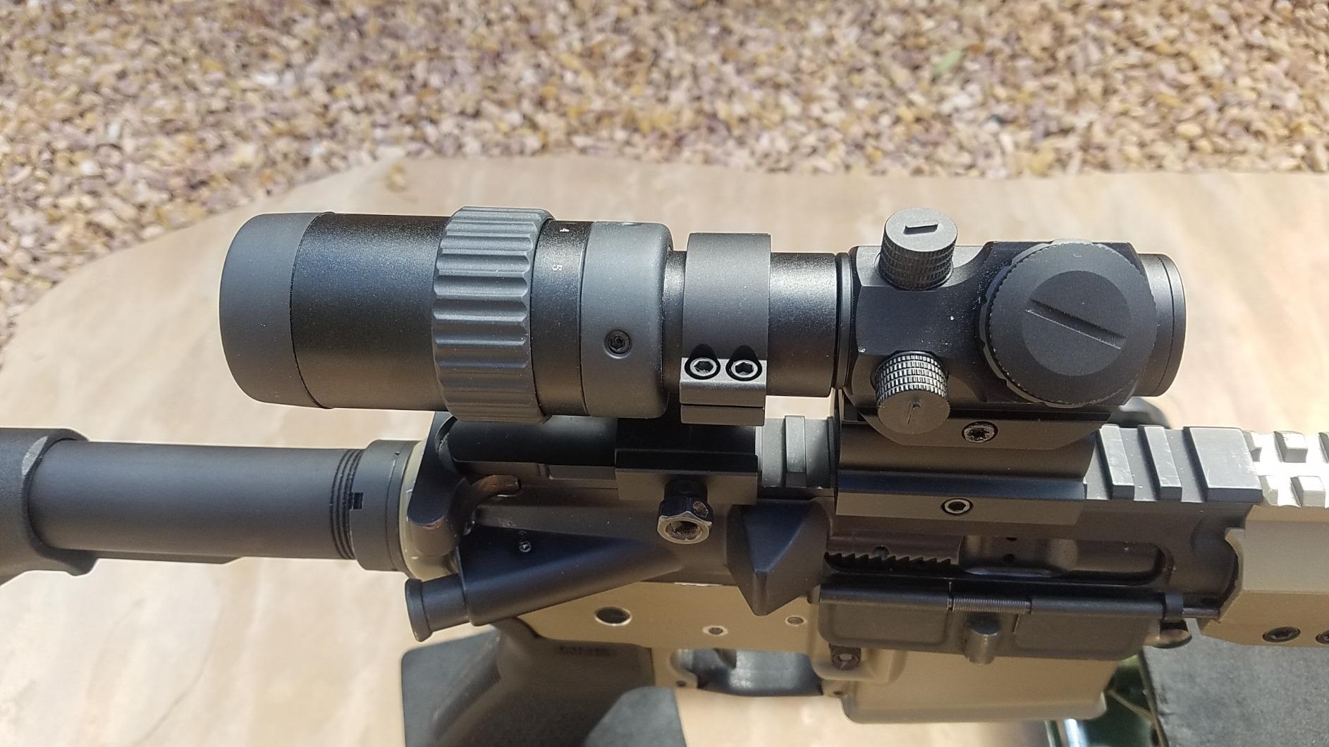 Feyachi M36 1.5X - 5X Red Dot Sight Optics Magnifier with Flip to Side Mount customer photo 1