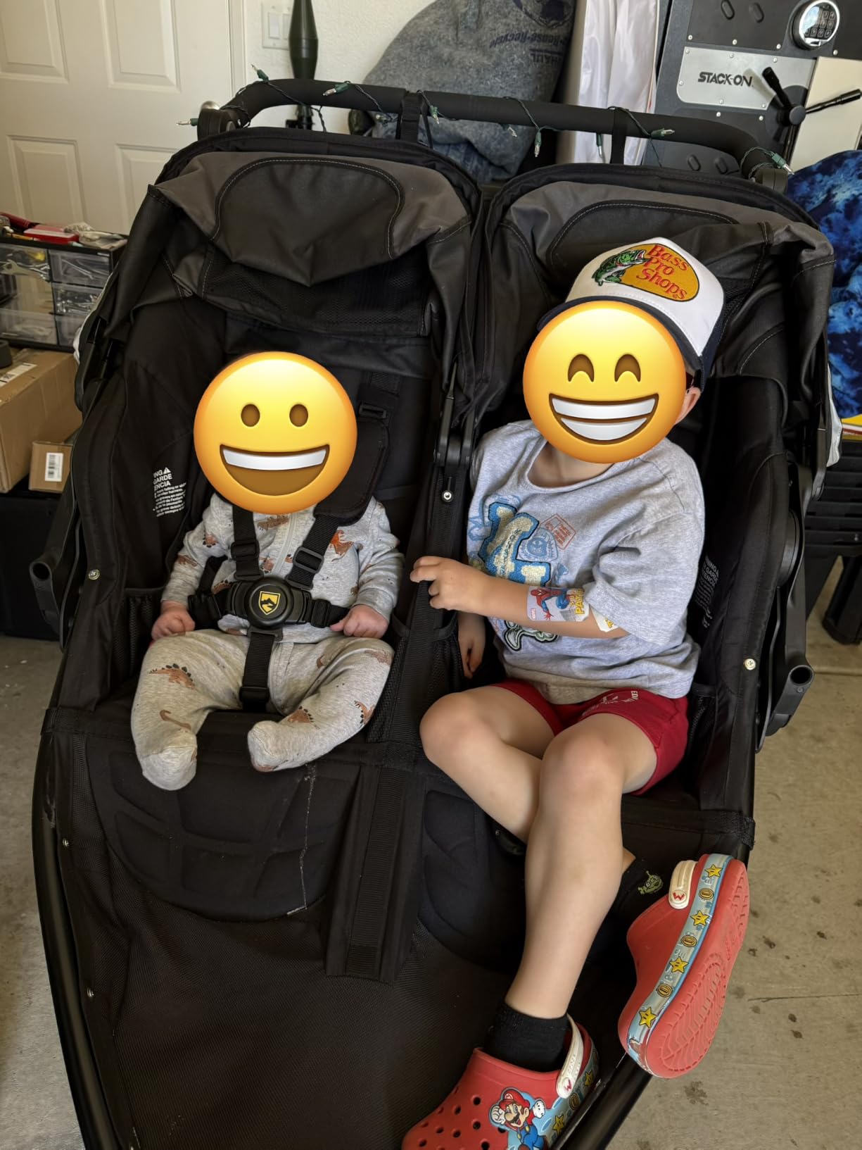 BOB Gear Revolution Flex 3.0 Duallie Jogging Stroller - Graphite Black | Versatile Double Jogger Stroller; All Terrain Stroller With Advanced Suspension & Air-Filled Tires; Car Seat Compatible customer photo 1