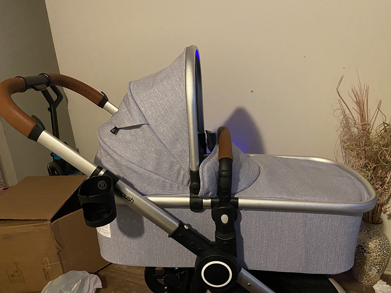 Mompush Ultimate2 Full-Size Stroller with Bassinet, Newborn to Toddler | Reversible seat, all-terrain suspension, one-second compact fold, large basket, car seat adapter included customer photo 1