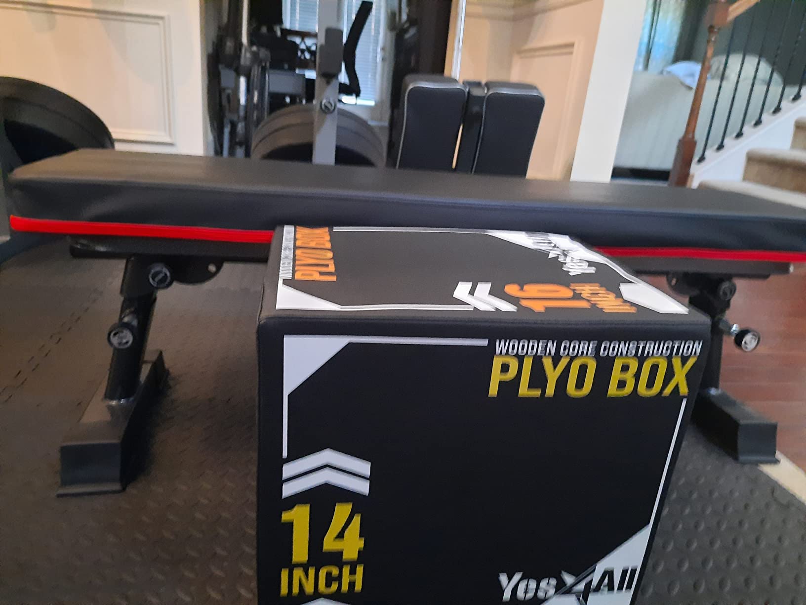 Yes4All 3-in-1 Soft-Padded Plyo Box With Wooden Core, Non-Slip Multi-Use Cushioned Plyometric Jump Box with Vinyl Cover for Jumping, Conditioning, Strength Training customer photo 1