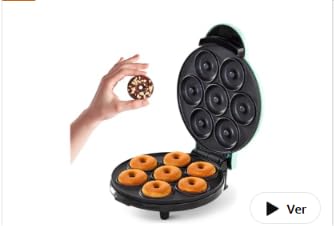 Dash Mini Donut Maker Machine for Kid-Friendly Breakfast, Snacks, Desserts & More with Non-stick Surface, Makes 7 Doughnuts, Donut Print | Electric Doughnut Machine for Kids & Families, Nonstick, No Deep Frying, Homemade Breakfast, Snacks, Party Treats & Gifts customer photo 1