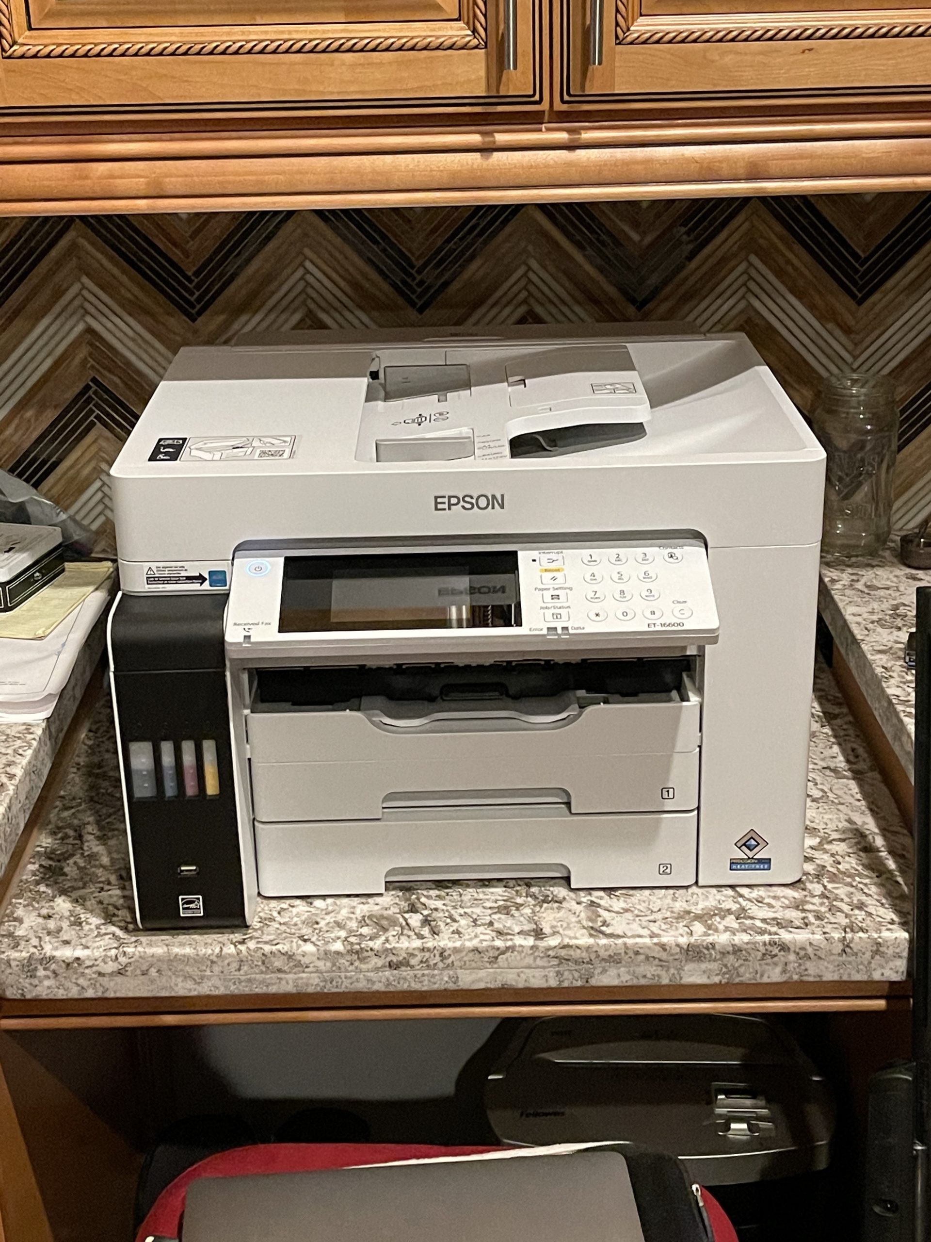 Epson EcoTank Pro ET-16650 Wireless Wide-Format Color All-in-One Supertank Printer with Scanner, Copier, Fax and Ethernet, White customer photo 1