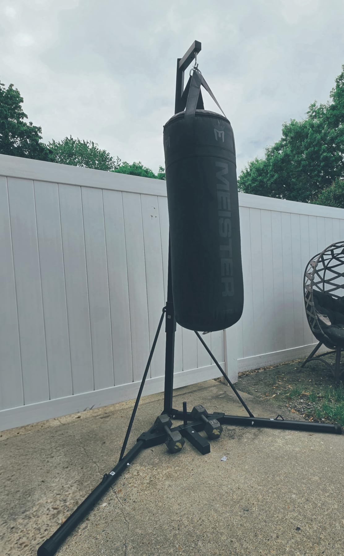 Meister 90lb Filled X-Wide Boxing Heavy Bag w/Double-End Attachment customer photo 1