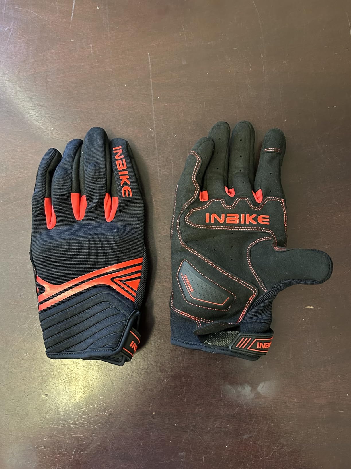 INBIKE Motorcycle Gloves Breathable Mesh Touchscreen Hard Knuckles | Anti-Wear Polyester Microfiber,TPR Palm Grip,EUDE Foam Shock-Absorbing,Adjustable Strap,For Road Biking,Riding,Cycling customer photo 1