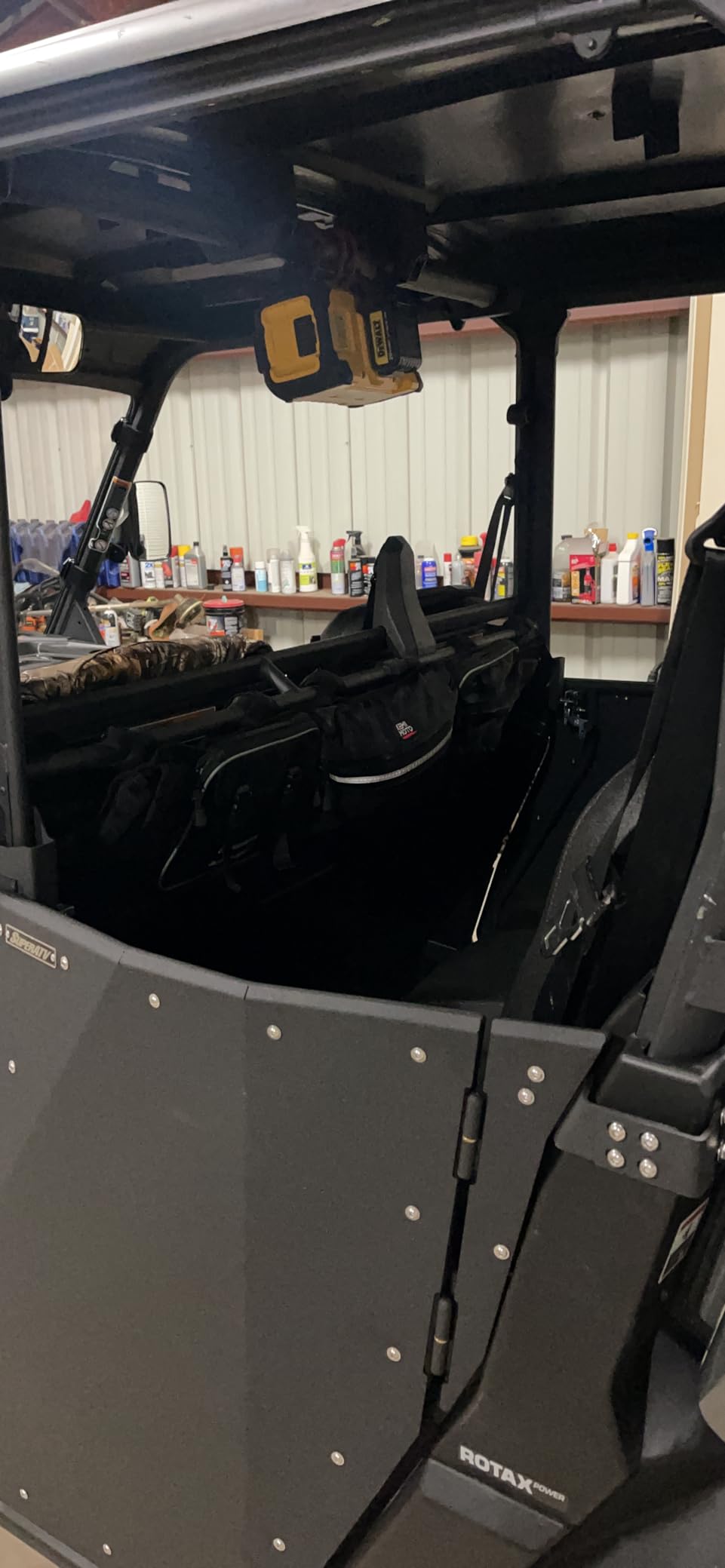 KEMIMOTO Universal UTV Roll Cage Organizer, Upgrade Zipper Rear Storage Bag Gear Bags with Reflective Strip Compatible with Ranger RZR Pioneer Talon Most UTVs Tools Storage Solution customer photo 2