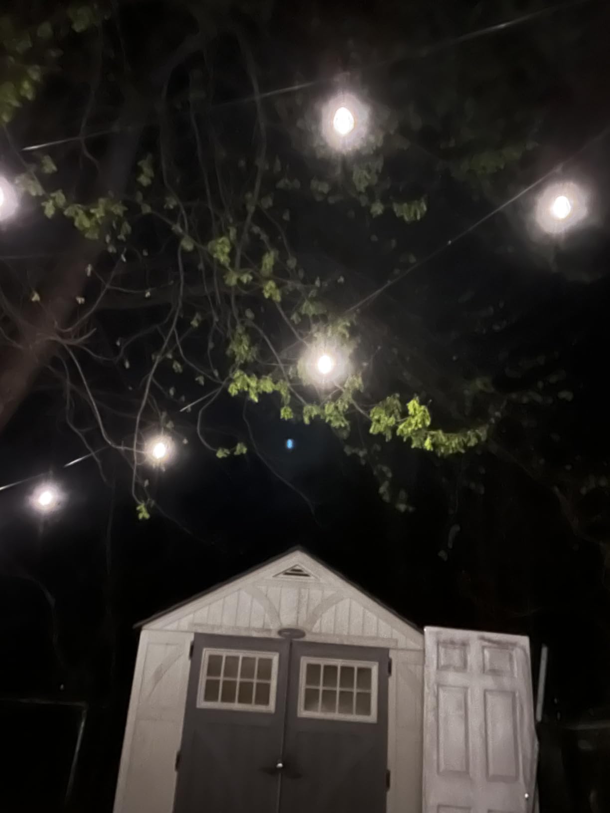 Svater Outdoor String Lights for Outside 150 FT Waterproof Commercial Grade | Hanging for Patio Bistro Cafe Backyard Deck, Shatterproof 1W E26 S14 Dimmable Antique Bulbs 2700K (50 FT *3) customer photo 2