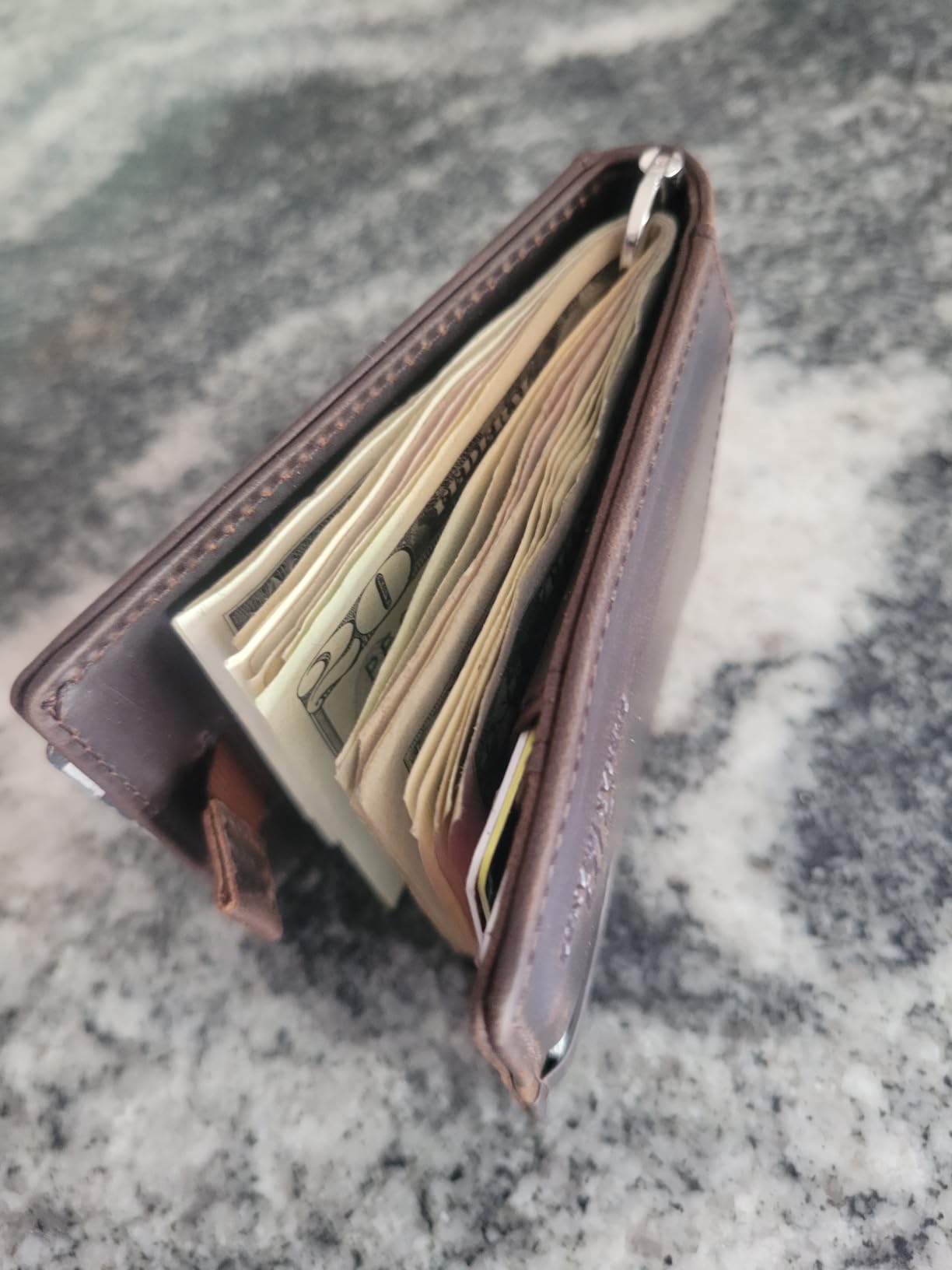 SERMAN BRANDS RFID Blocking Slim Bifold Genuine Leather Minimalist Front Pocket Wallets for Men with Money Clip Thin Gift customer photo 1