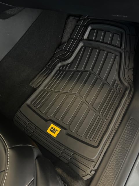 CAT ToughRide Heavy-Duty 4 Piece Black Floor Mats for Cars - Trim to Fit All-Weather Rubber Car Mats Full Set - Truck Mats & Cars Floor Mats - Interior Accessories for SUVs & Car Rug Protection customer photo 1