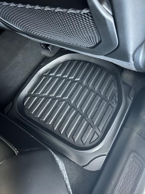 CAT ToughRide Heavy-Duty 4 Piece Black Floor Mats for Cars - Trim to Fit All-Weather Rubber Car Mats Full Set - Truck Mats & Cars Floor Mats - Interior Accessories for SUVs & Car Rug Protection customer photo 2
