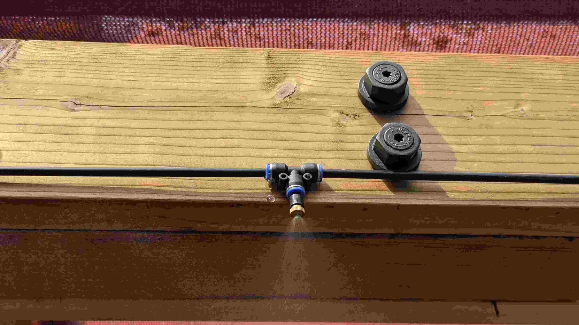 Misters for Outside Patio, 50FT|15M Outdoor Water Misting Cooling System | Backyard Mist Kit for Garden Greenhouse Fan Deck Umbrella Canopy Pool Porch, Trampoline Sprinkler Park, BBQ Party Accessories customer photo 2