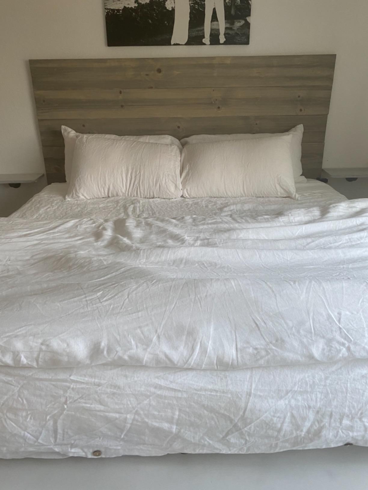 SIJO Premium Stone Washed Organic French Linen Duvet Cover, GOTS Certified Organic, Full/Queen customer photo 1