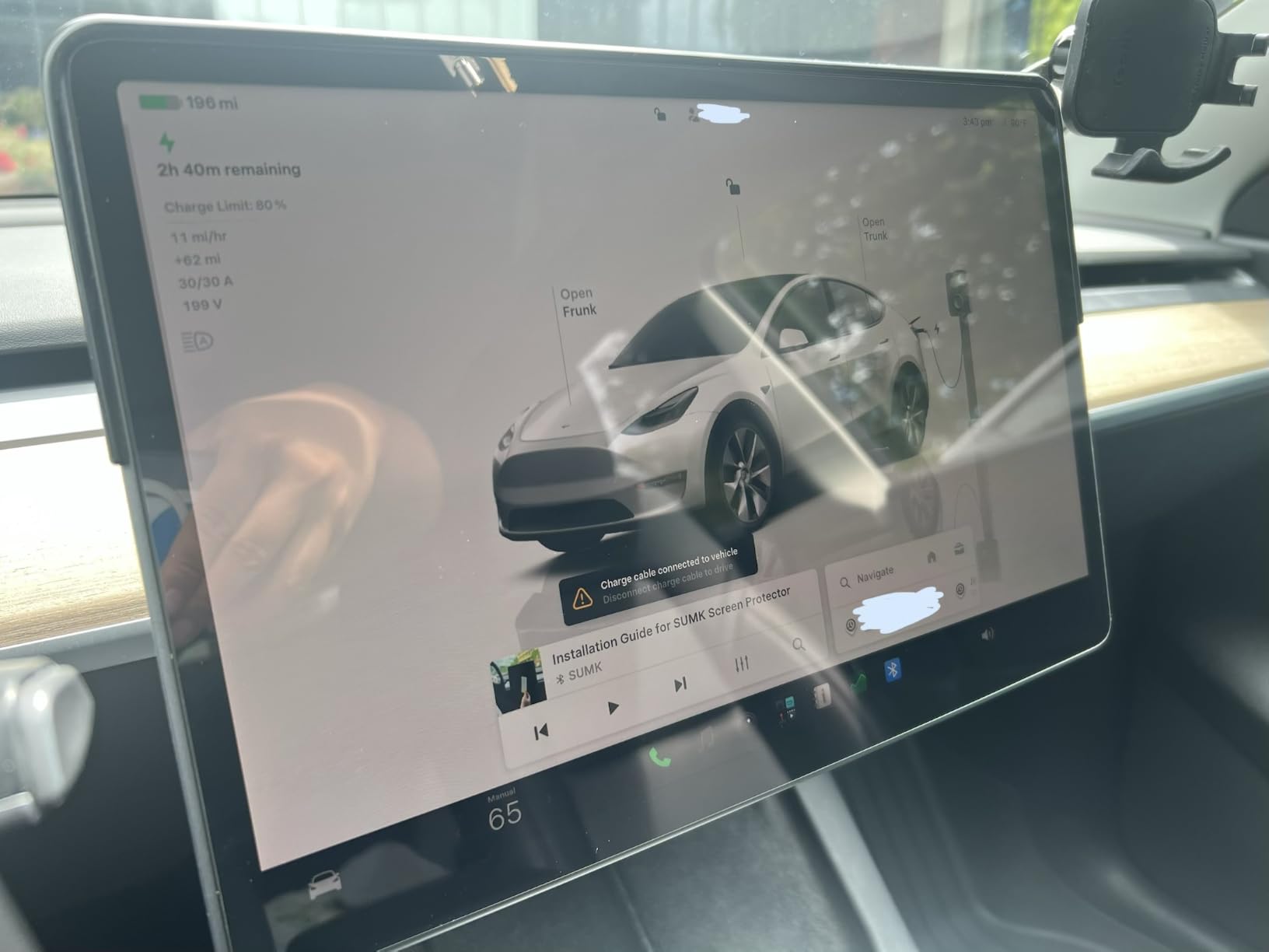 Tempered Glass Screen Protector for Tesla Model Y Juniper/Model YL | 16 inch Screen Protector with Alignment Frame for Model Y Juniper 2025 2026 & Model YL 2026 - Matte/ Anti-Glare/ Anti-Fingerprint customer photo 2