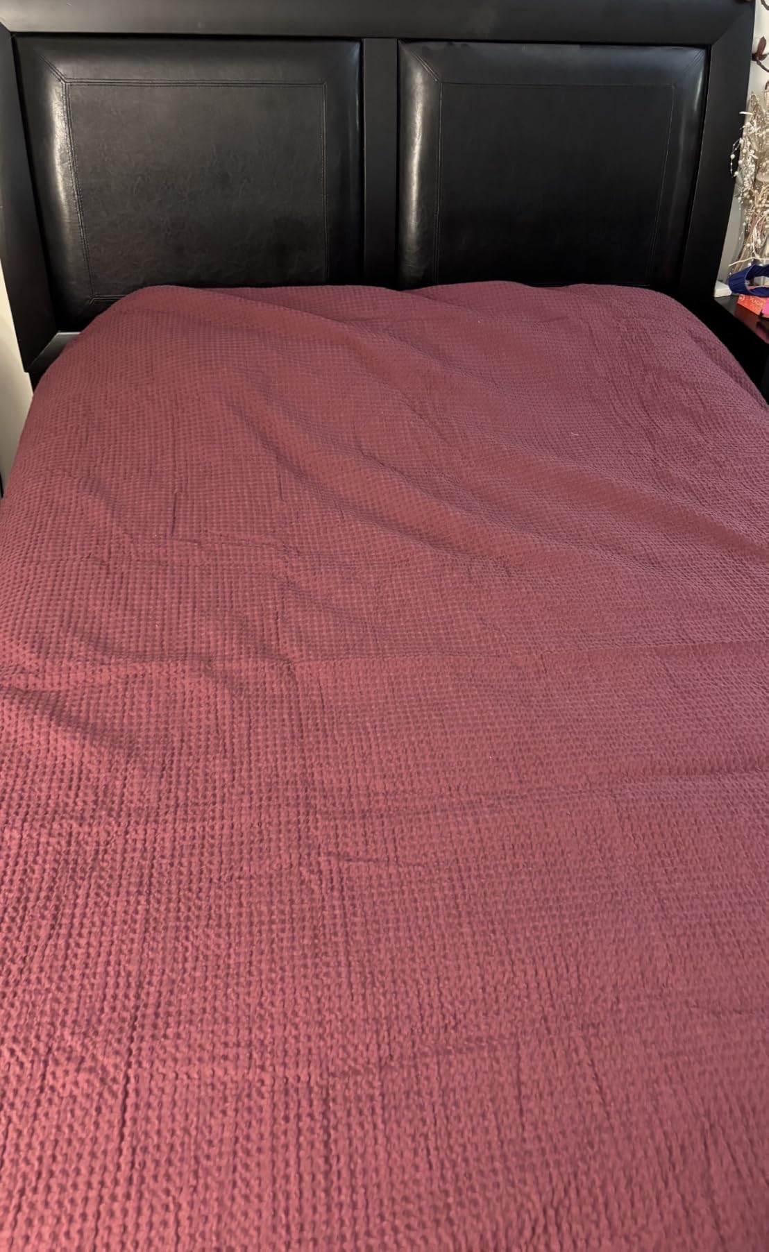 Bedsure PureWoven 3 Pieces 100% Cotton Waffle Duvet Cover Set, Queen, White | Waffle Weave Texture, Soft, Skin-Friendly, Breathable, All-Season, Machine Washable, Home Decor Gift, Good Housekeeping Seal customer photo 2