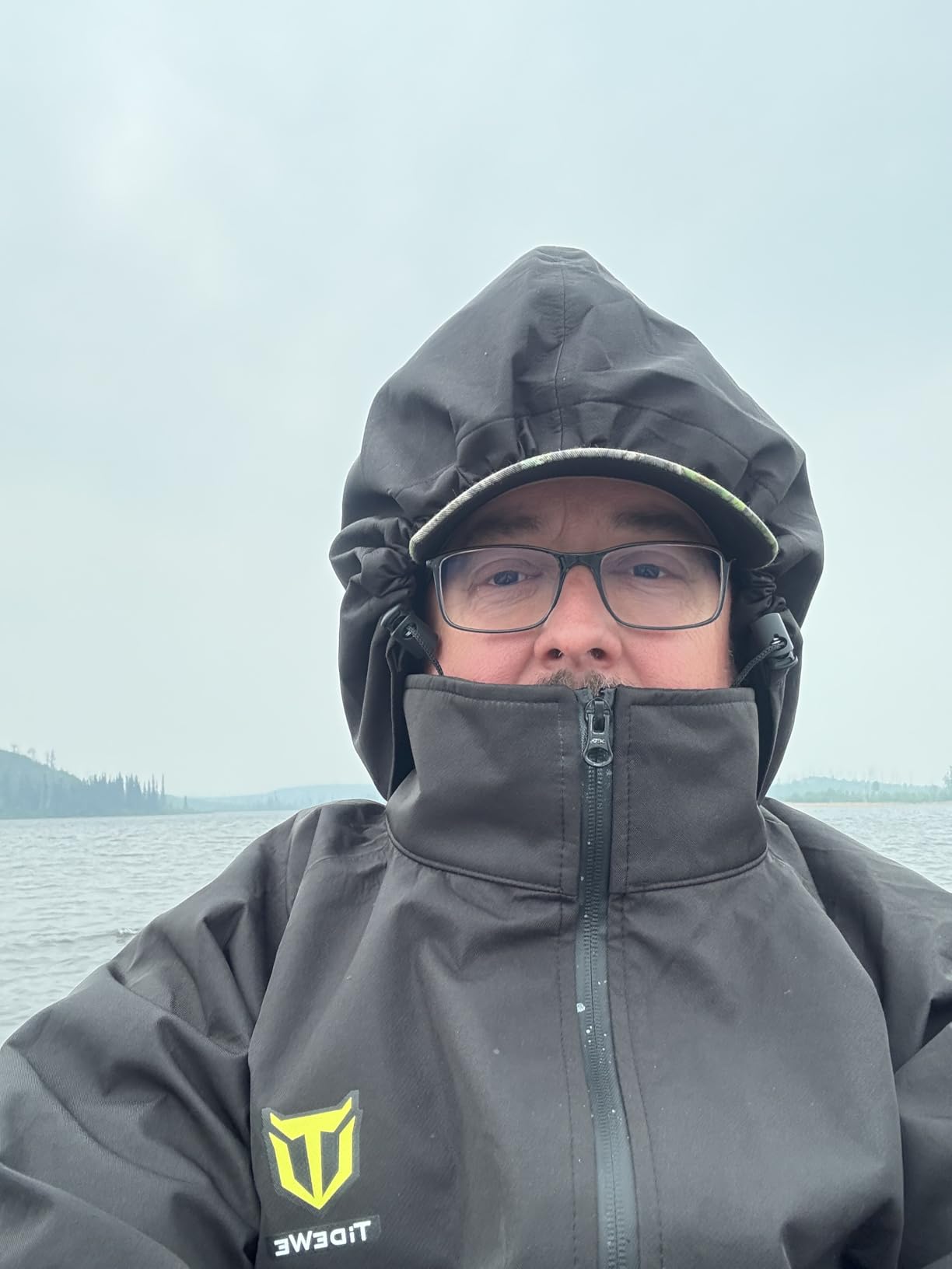 TIDEWE Rain Suit for Men, Waterproof Lightweight 2-Piece Rain Gear | Sealed seams, Adjustable hood cuffs and waist, High-density fabric, Fishing, Outdoor work, Hunting, Hiking, Storage bag customer photo 1