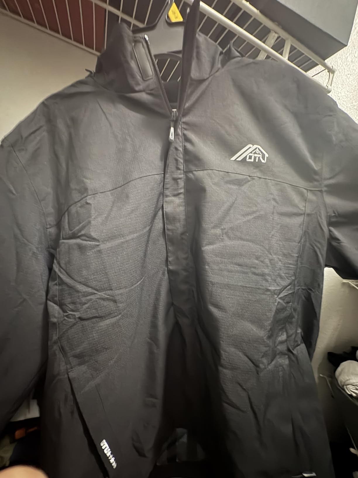 OTU Men's Lightweight Waterproof Hooded Rain Jacket Outdoor Raincoat Shell Jacket for Hiking Travel customer photo 1