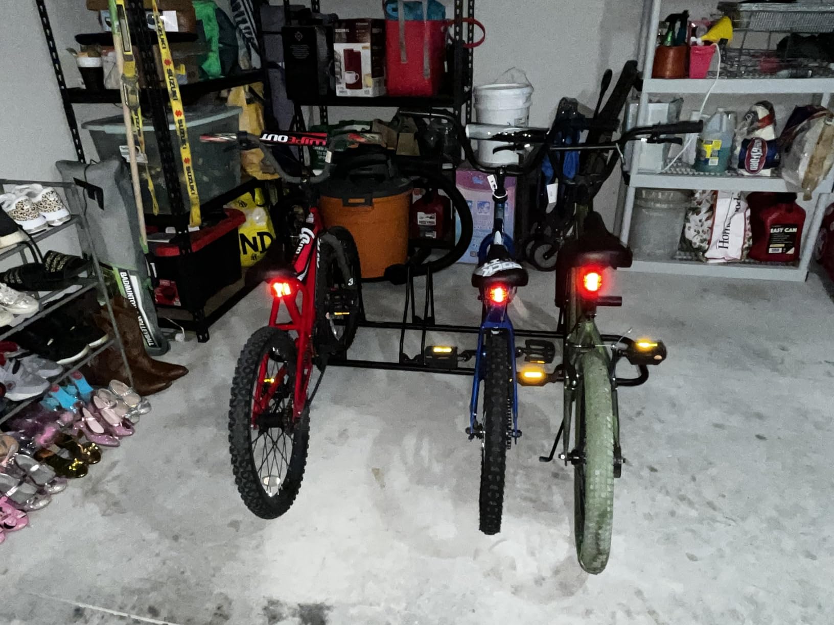CyclingDeal Bicycle Floor Parking Rack Stand - for Mountain MTB Road Bike - Indoor Home Garage Storage - Classic 6 Bikes customer photo 2