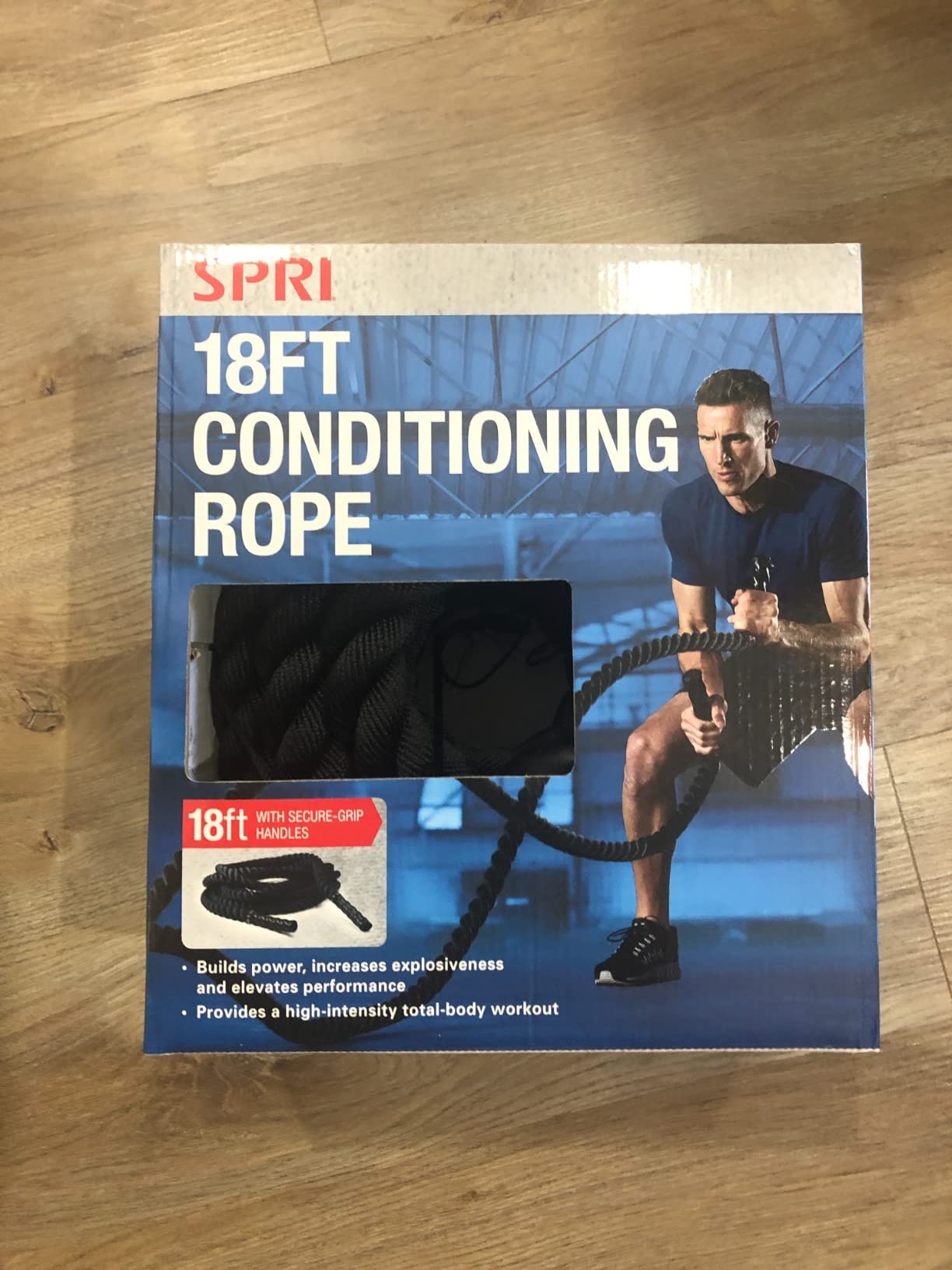 SPRI Battle Rope, Weighted Exercise Rope, Strength | Battle Rope for Strength, HIIT Conditioning & Endurance Training | Heavy-Duty Nylon | Home Gym & Commercial Use customer photo 1