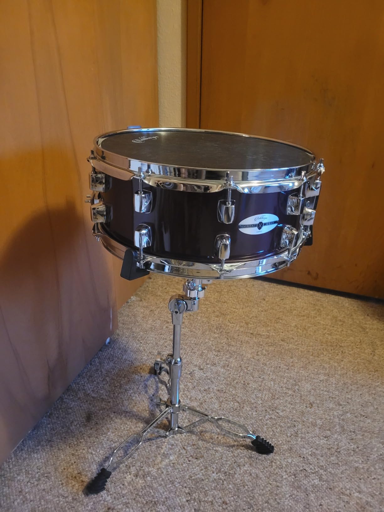 Ashthorpe Snare Drum Set with Remo Head (Red) - Student Beginner Kit with Stand, Padded Gig Bag, Practice Pad, Neck Strap, and Sticks customer photo 1