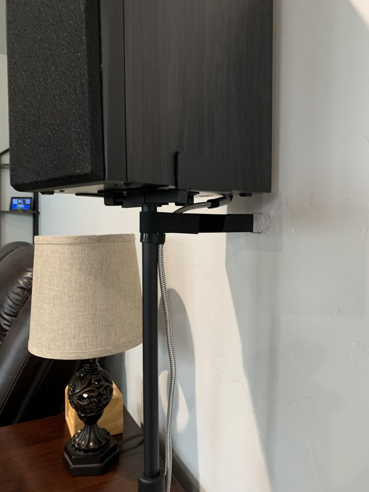 PERLESMITH Universal Speaker Stands for Surround Sound - Height Adjustable Extend 33.3