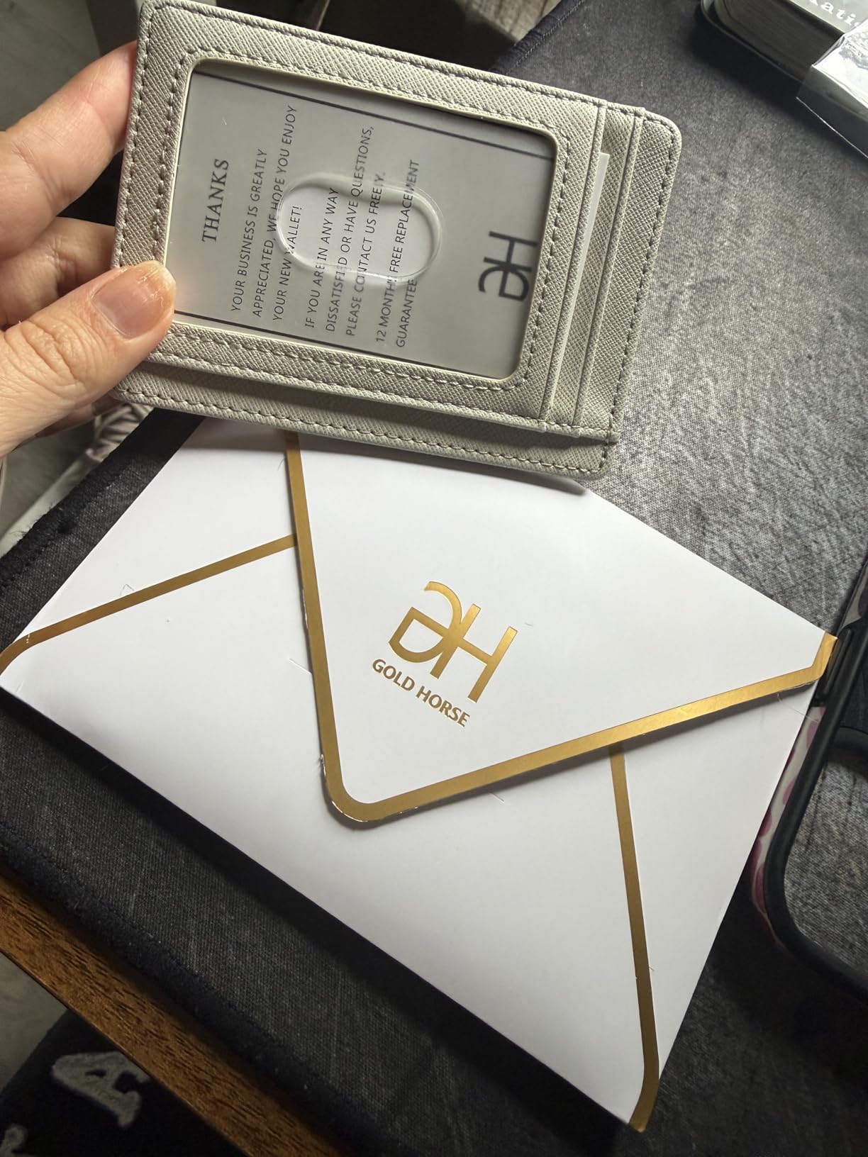 Slim RFID Blocking Card Holder Minimalist Leather Front Pocket Wallet for Women customer photo 1