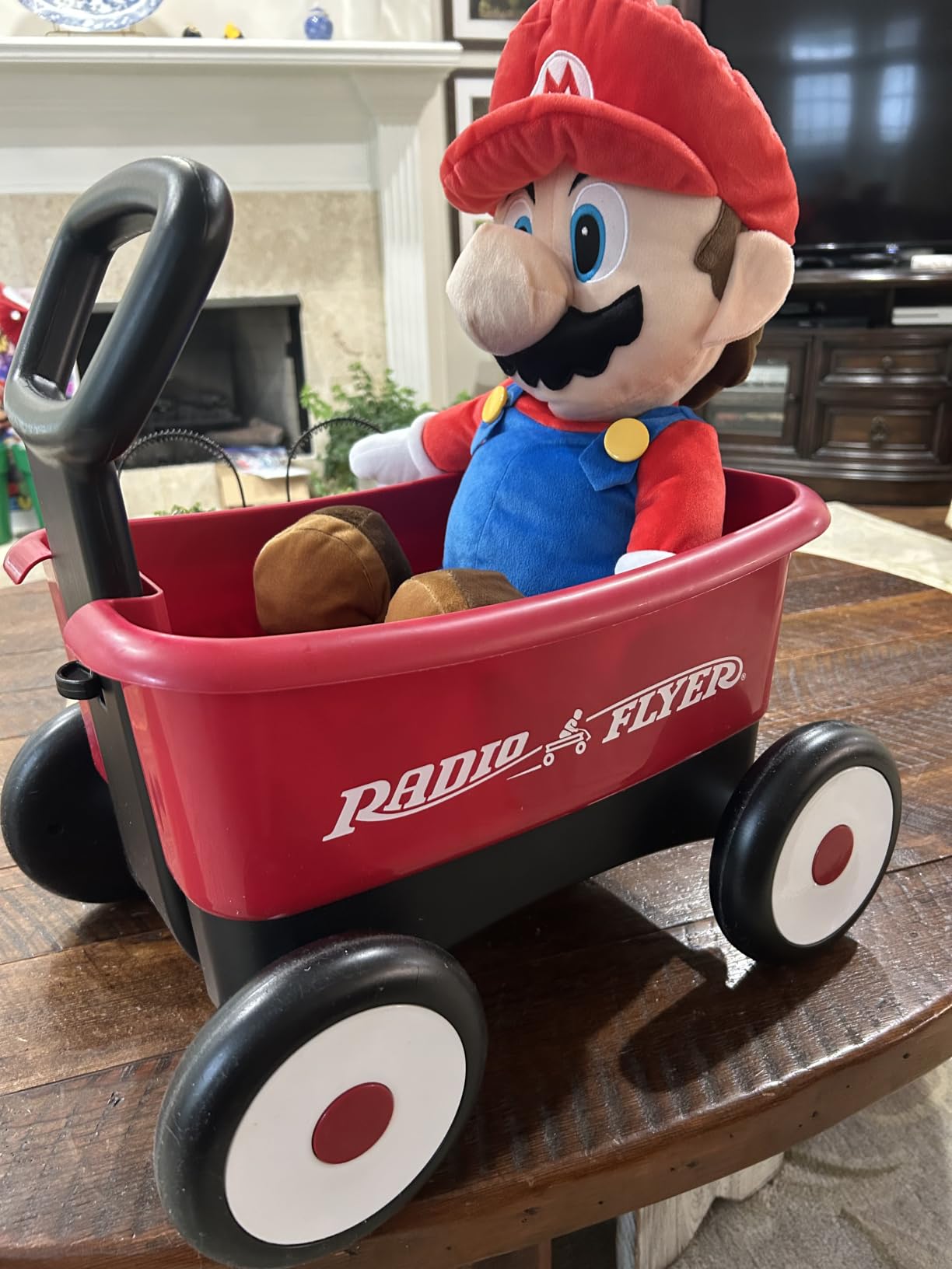 Radio Flyer Push & Pull Walker Wagon with Garden Tools, Ages 1-4 Years, Red | Locking Handle for Stability, Baby Push Walker Converts to Pull Wagon, Indoor & Outdoor Play customer photo 1
