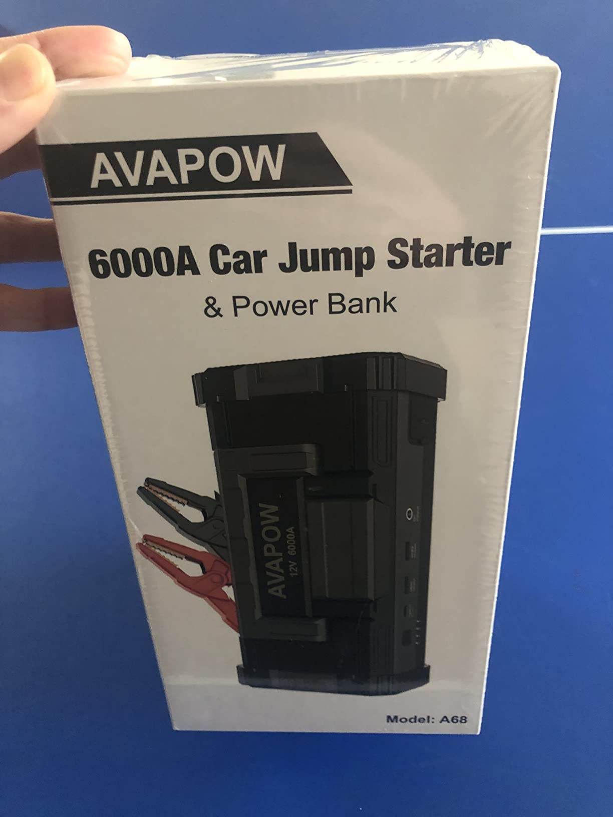 AVAPOW 6000A Car Battery Jump Starter Portable | 12V DC Output for All Gas or up to 12L Diesel, Jump Box for Car Battery with USB3.0 Power Bank, Jump Pack with SOS Light customer photo 1