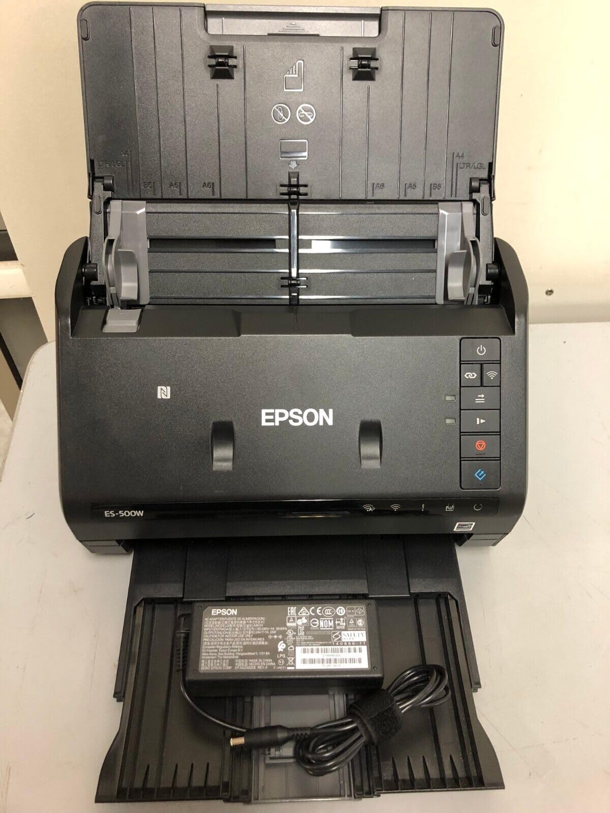 Epson Workforce ES-500W II Wireless Color Duplex Desktop Document Scanner | PC and Mac 50-Sheet Auto Document Feeder 35 ppm Scanning Speed Mobile App Support customer photo 2