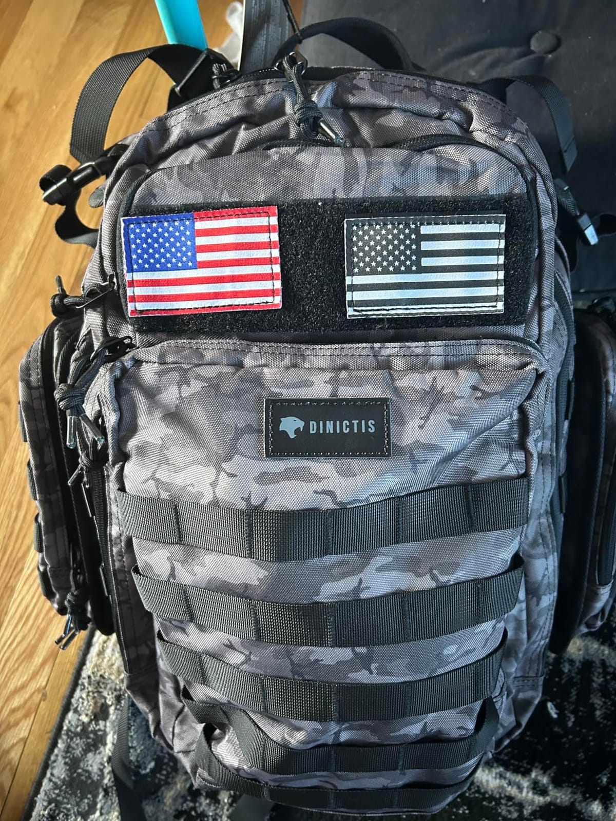 Dinictis Dad Diaper Bag Backpack with Diaper Changing Mat - Dark Grey | Military Style, MOLLE Webbing, Waterproof Pouch, Baby Wipes Pocket, Insulated Bottle Pockets customer photo 2