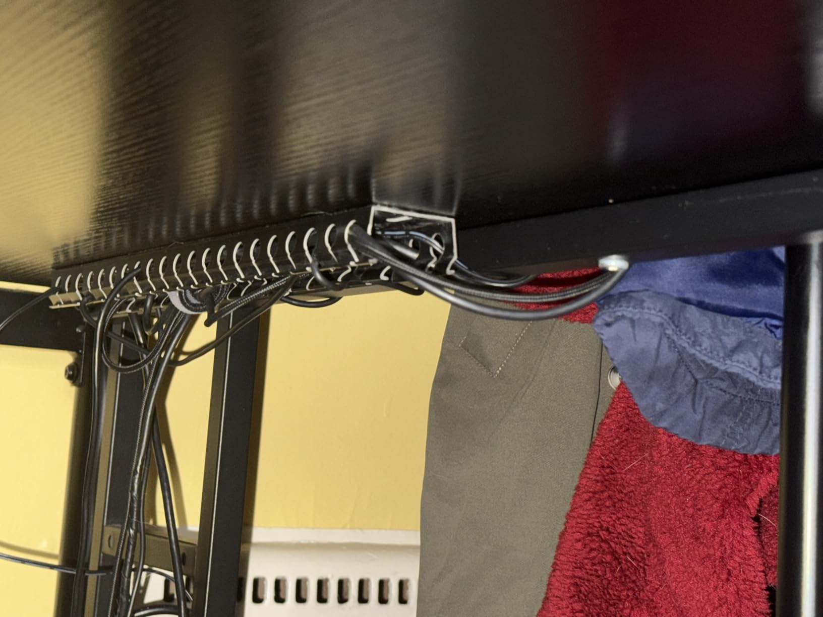 ENONCI Cable Raceway 77in Wire Covers Under Desk Cable Management 5-Pack | Channel Wire Cover Under Desk Kit Under Desk Cable Management System to Hide Under Desk/Tv/Computer/Net/Power Cords customer photo 1